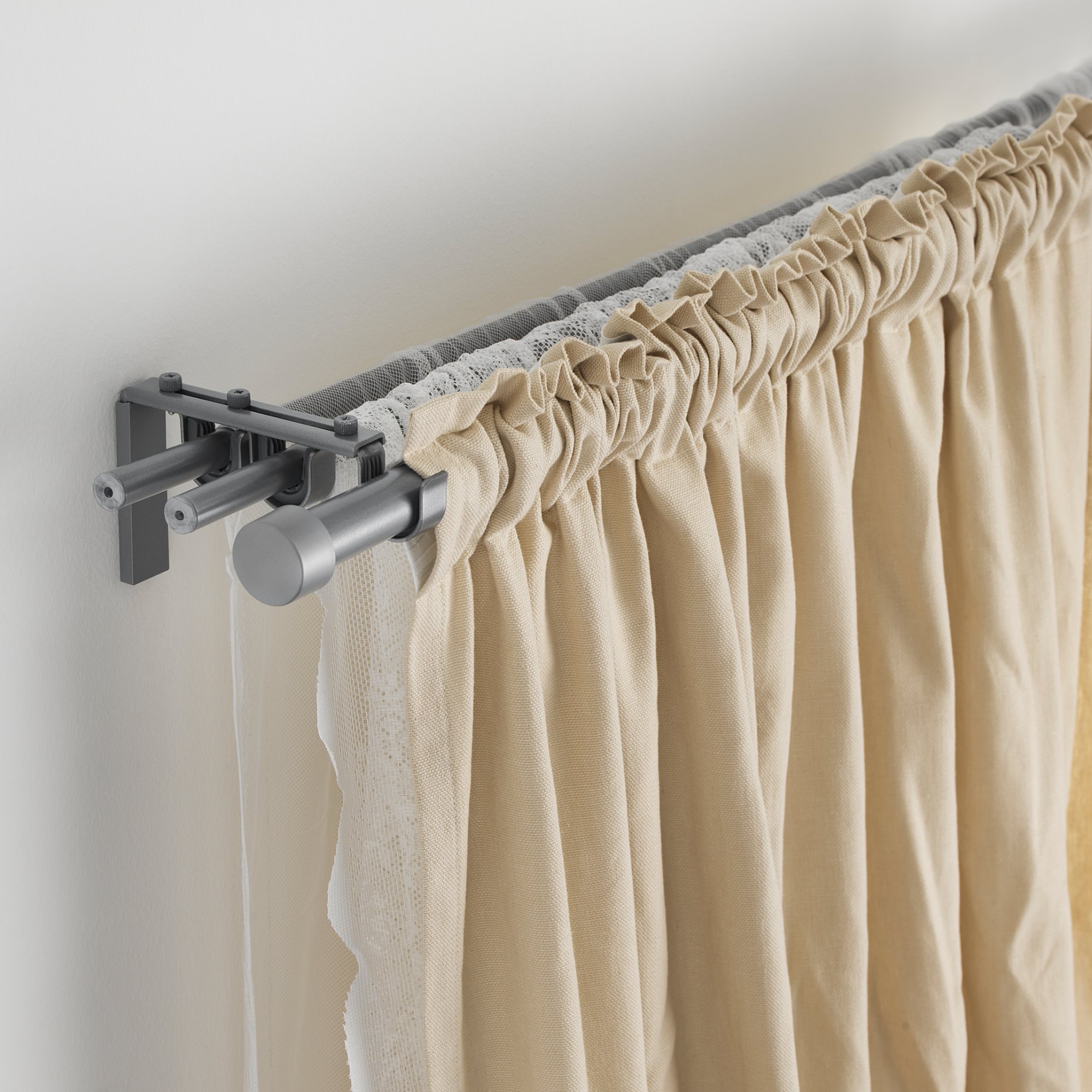 RÄCKA, curtain rod, 210-385 cm, 702.171.62