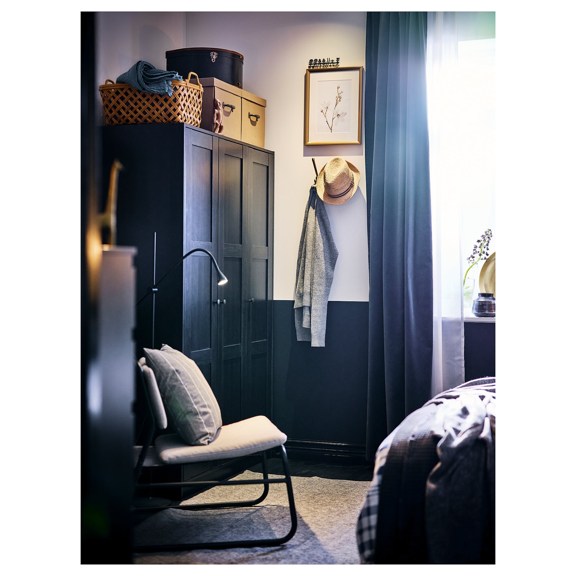 RAKKESTAD, wardrobe with 3 doors, 117x176 cm, 704.537.62