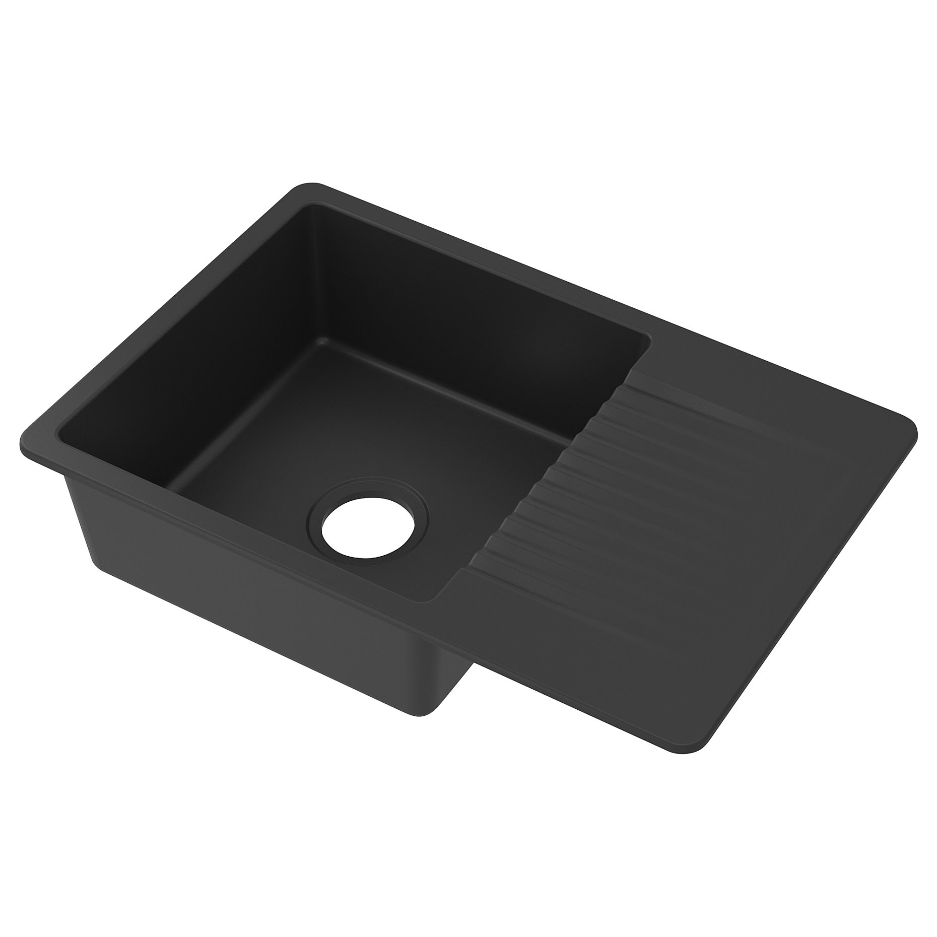 KILSVIKEN, inset sink 1 bowl with drainboard, 72x46 cm, 704.611.06