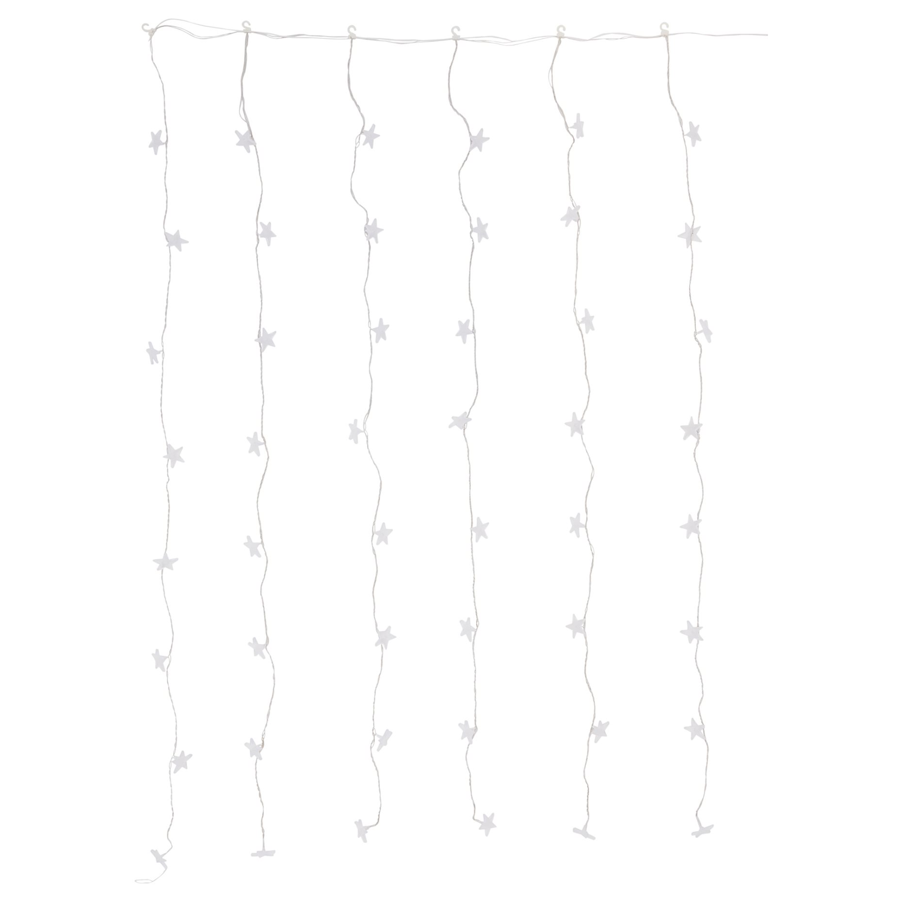 STRÅLA, lighting curtain with built-in LED light source/48 lights/star/οutdoor, 705.631.81