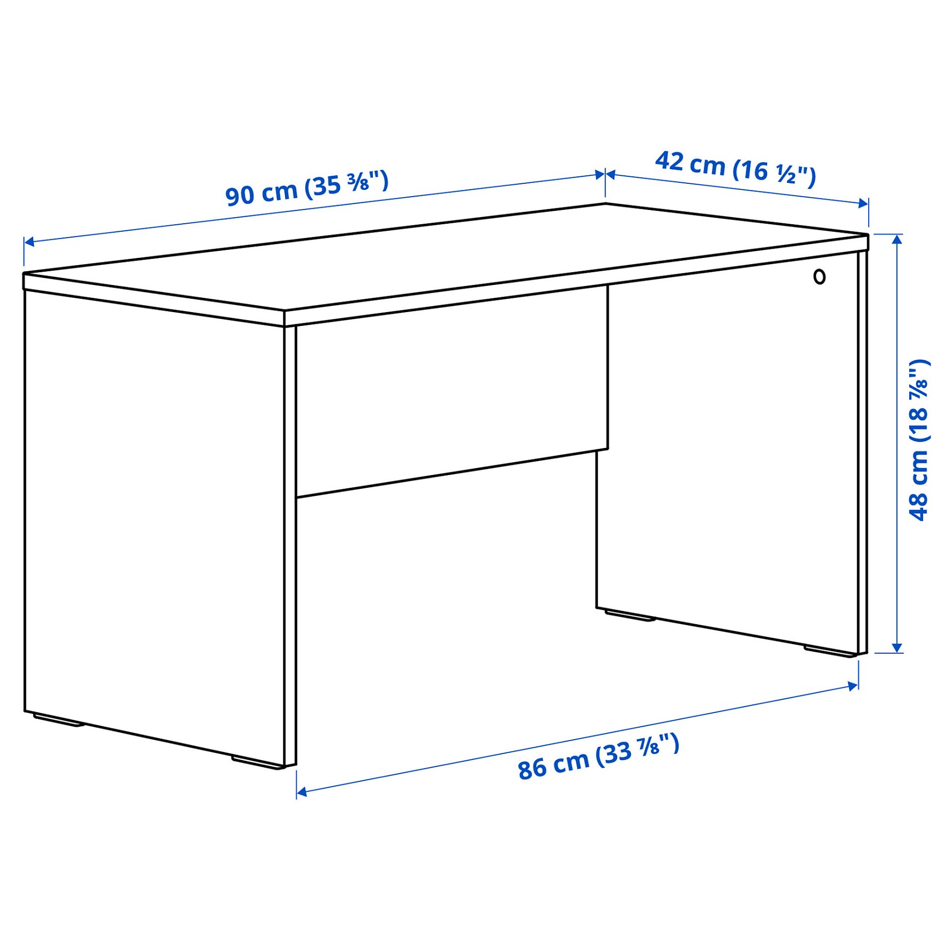 LASTARE, bench, 90x42x48 cm, 706.156.65