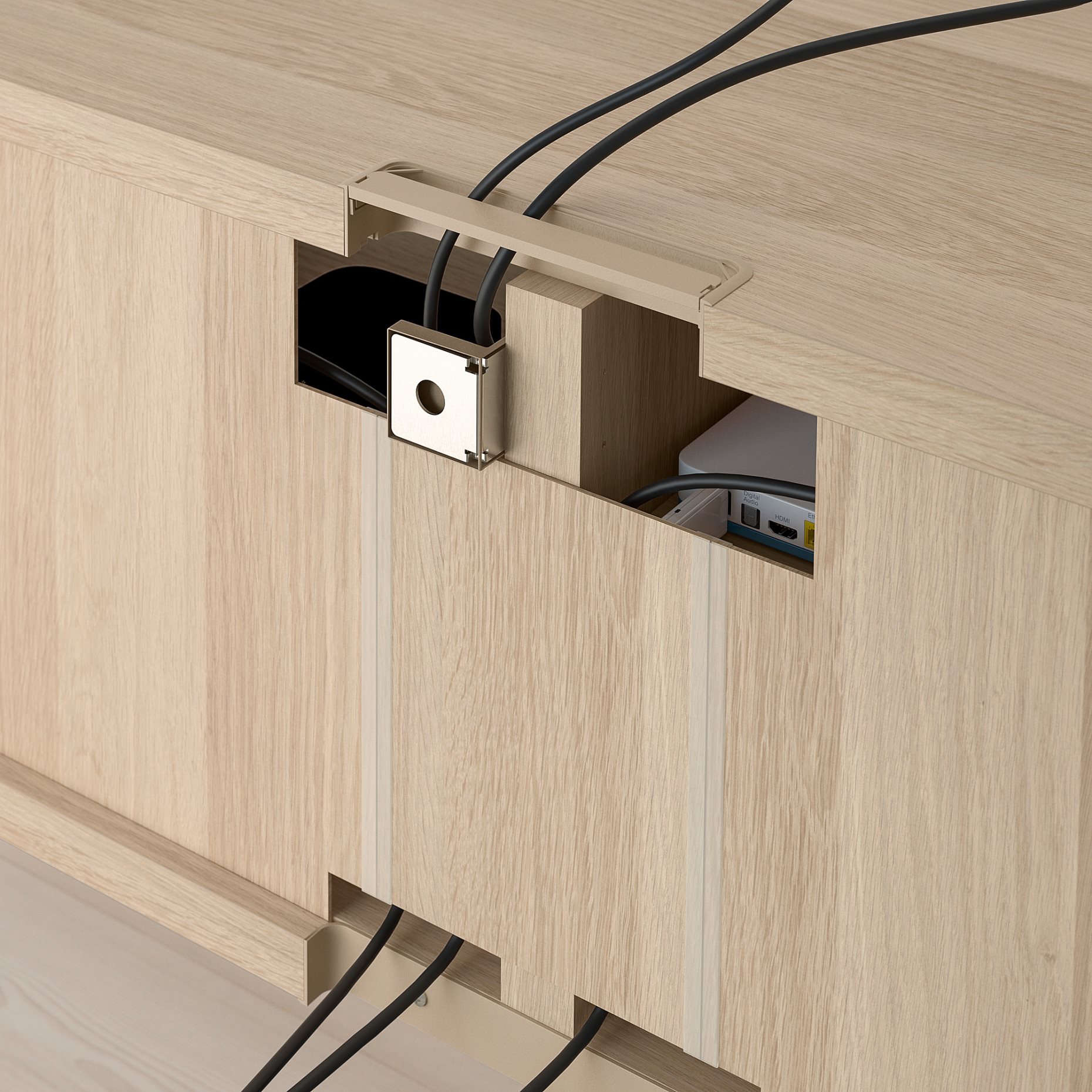 BESTÅ, TV bench with drawers soft closing, 120x42x48 cm, 791.883.20