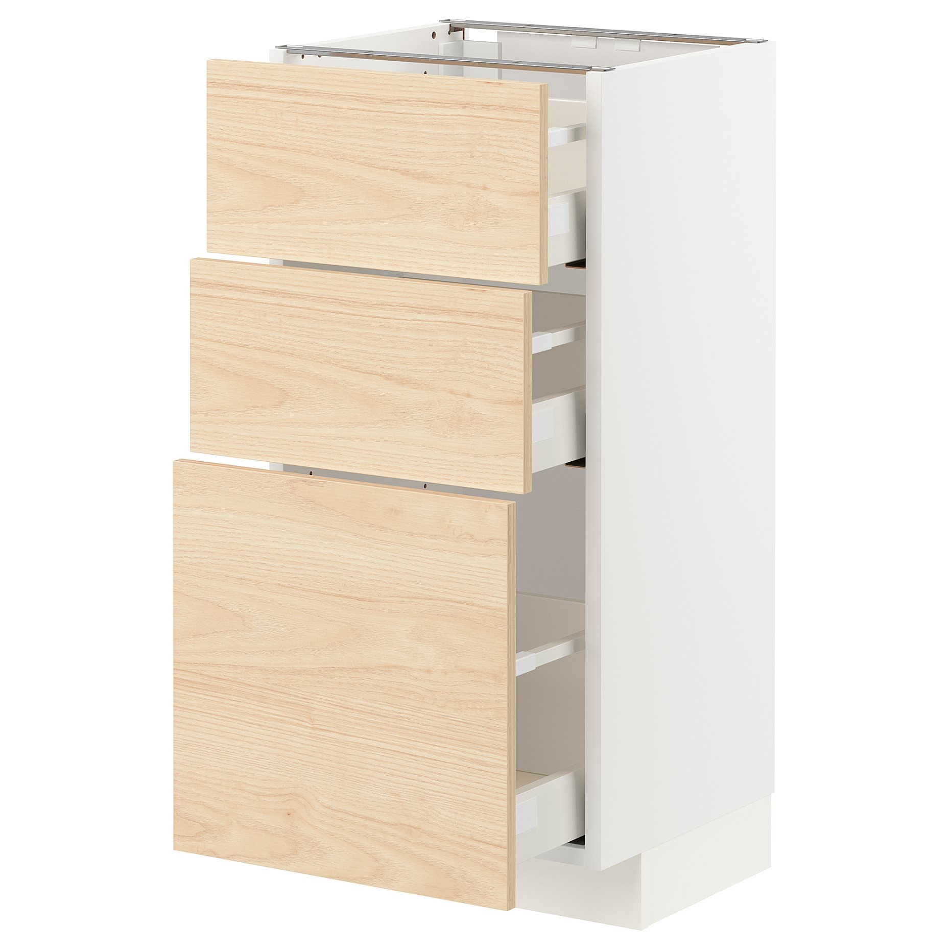 METOD/MAXIMERA, base cabinet with 3 drawers, 792.162.38