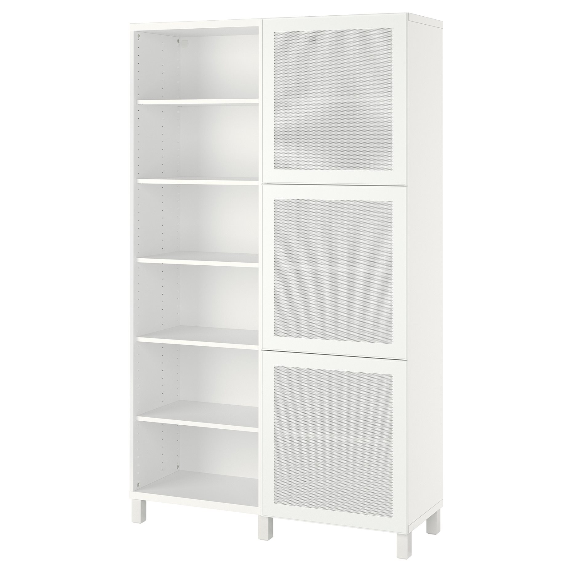 BESTÅ, storage combination with doors, 120x42x202 cm, 794.216.96