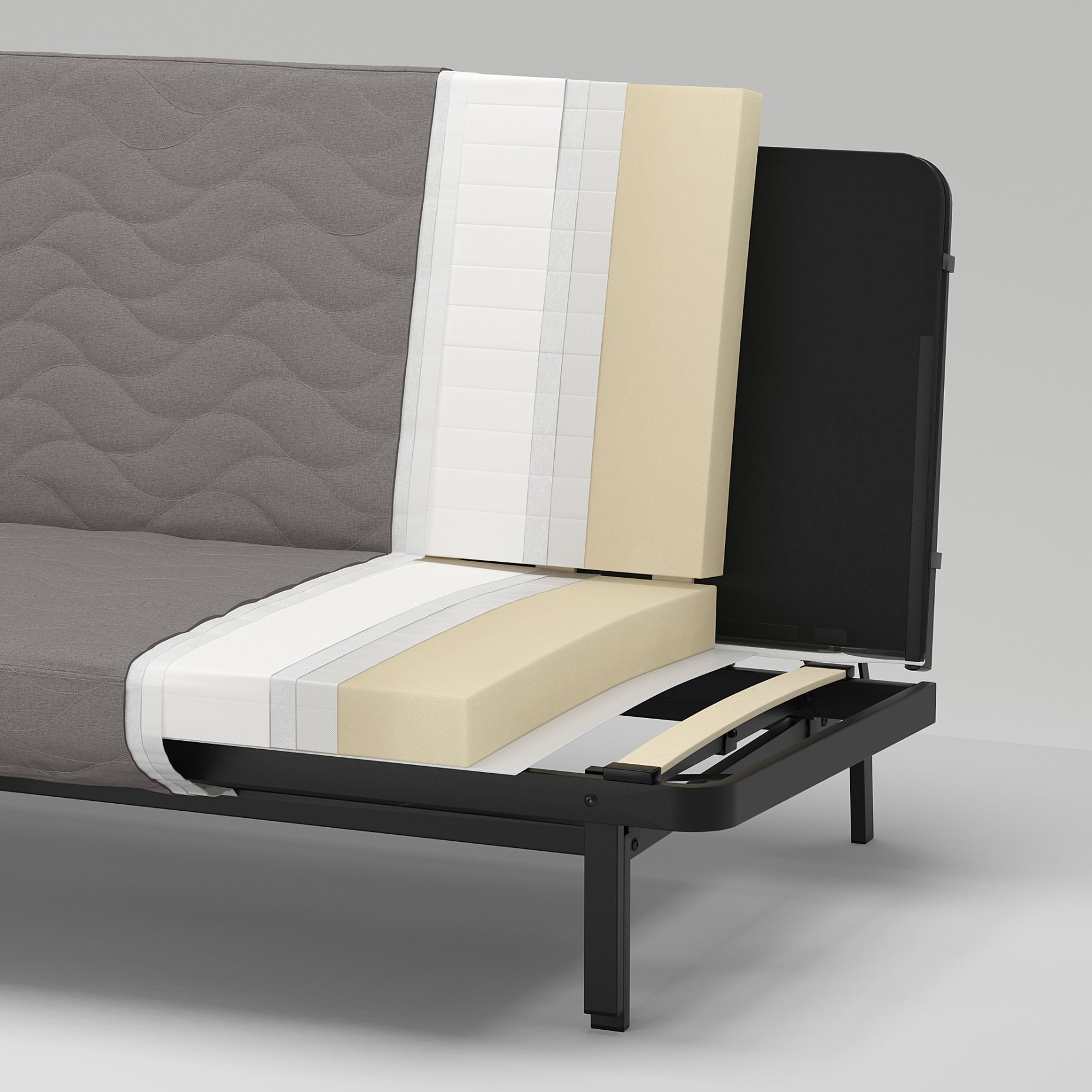 NYHAMN, 3-seat sofa-bed with foam mattress, 794.999.92