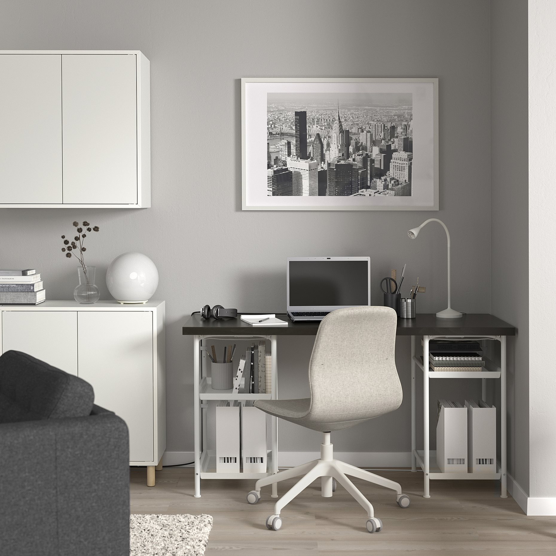 LAGKAPTEN/SPAND, desk, 140x60 cm, 795.638.55