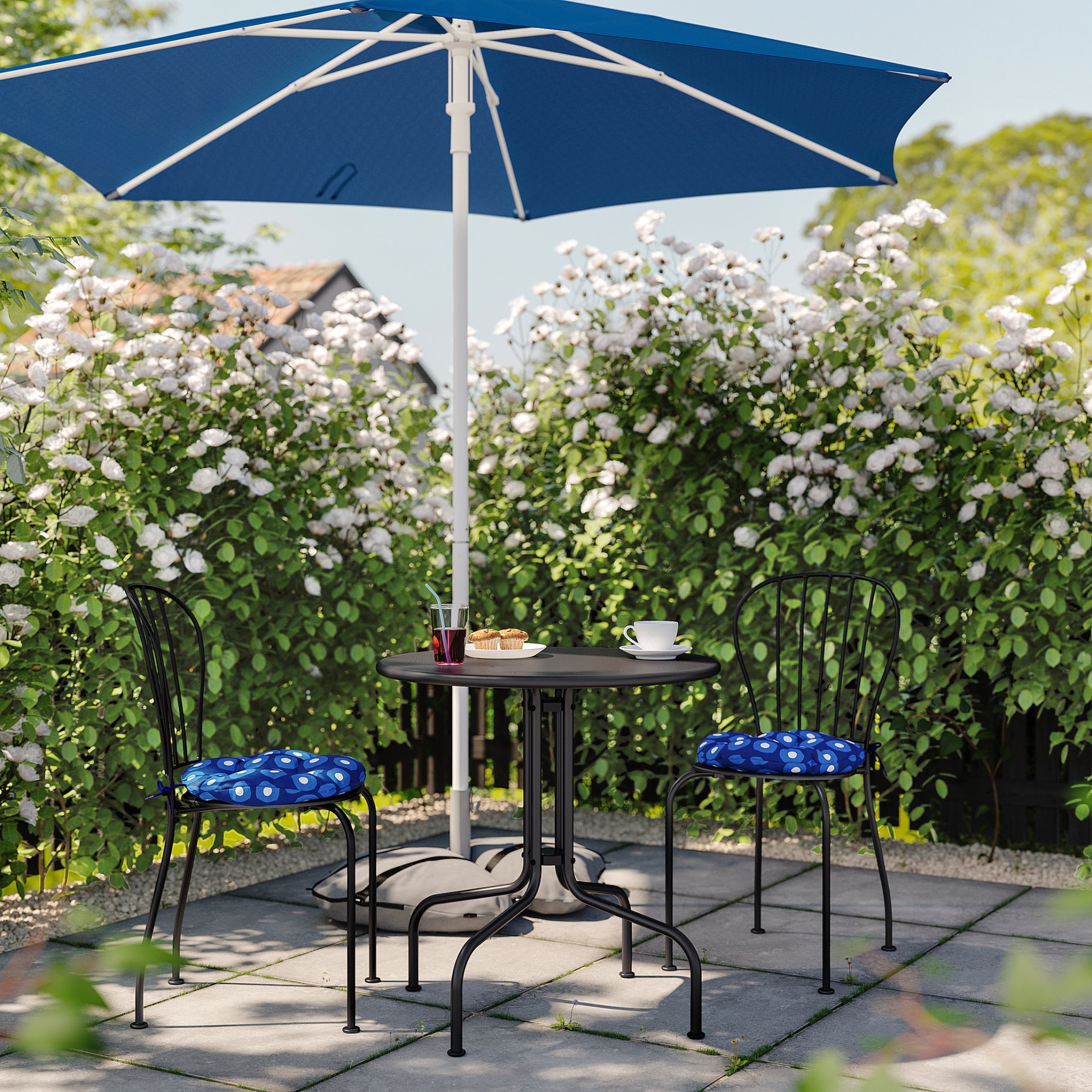 LÄCKÖ, table and 2 chairs/outdoor, 70 cm, 795.762.02