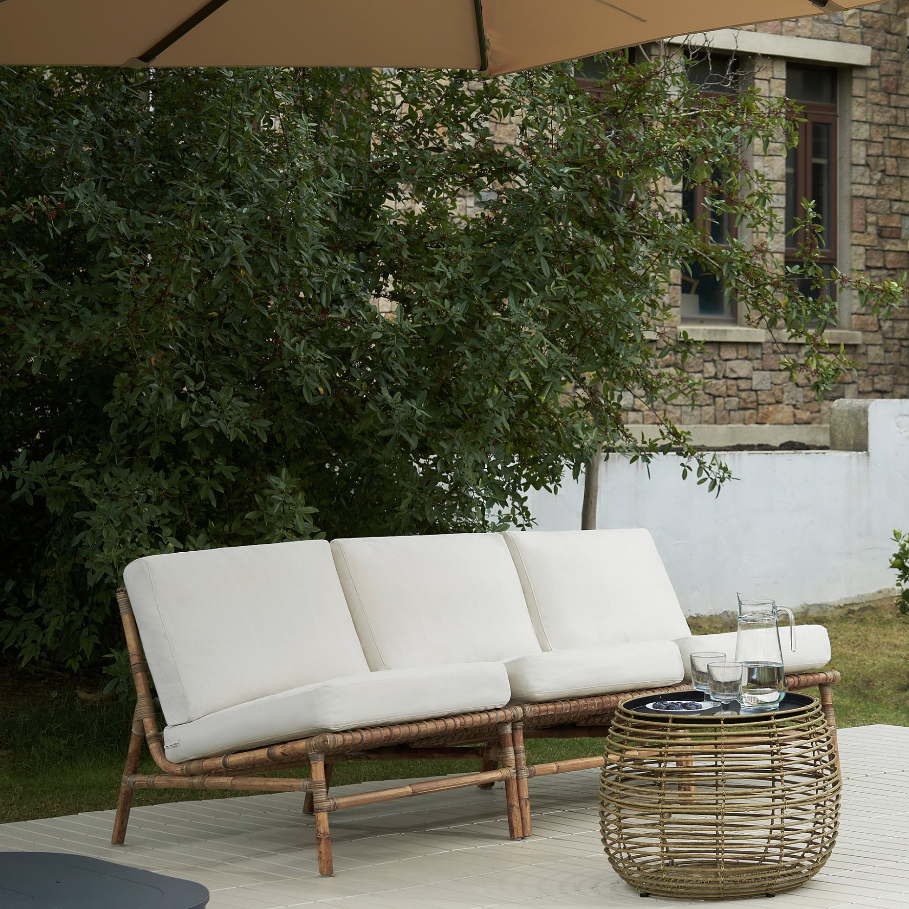 TVARO, 3-seat modular sofa, outdoor, 795.857.15