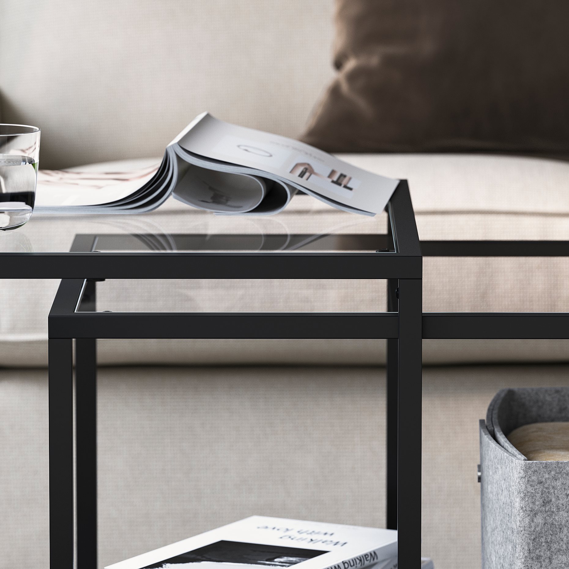 VITTSJÖ, nest of tables, set of 2, 802.153.32