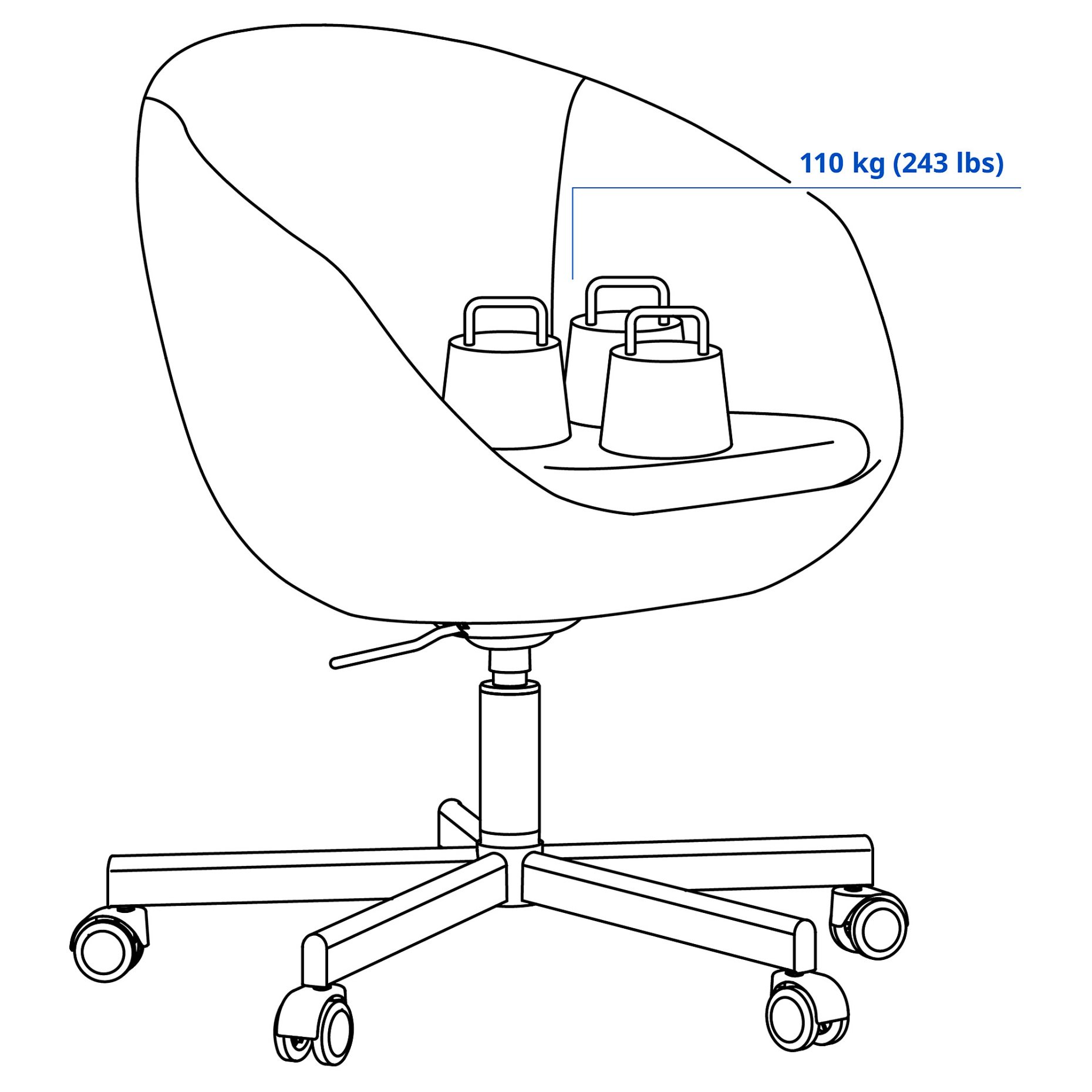SKRUVSTA, swivel chair, 804.029.94