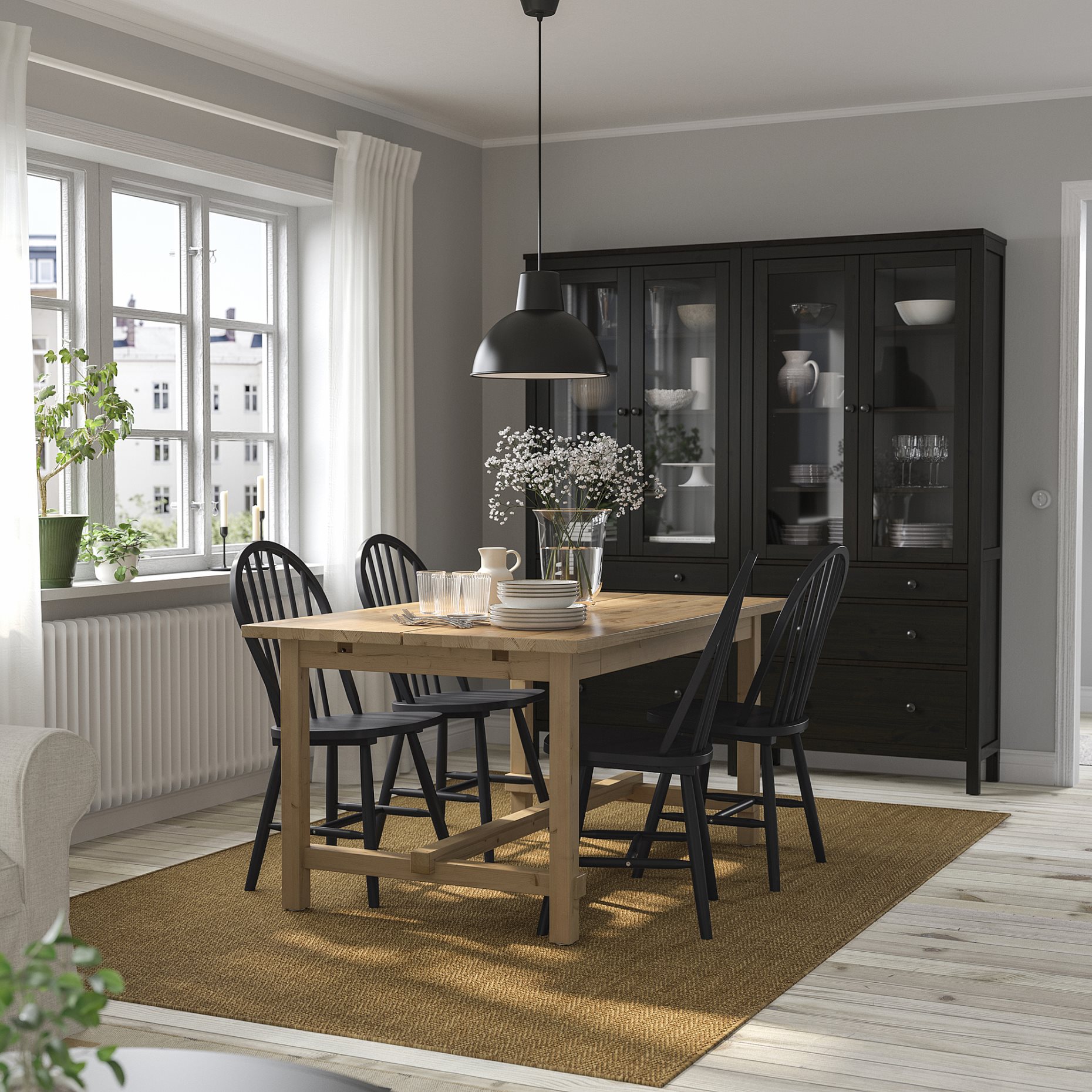 NORDVIKEN, extendable table, 152/223x95 cm, 804.885.44