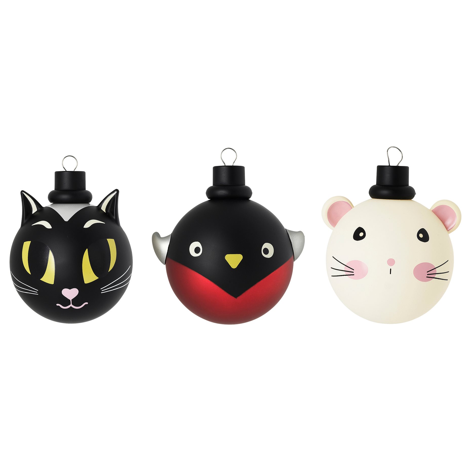 VINTERFINT, decoration bauble/animals, set of 3, 805.575.23
