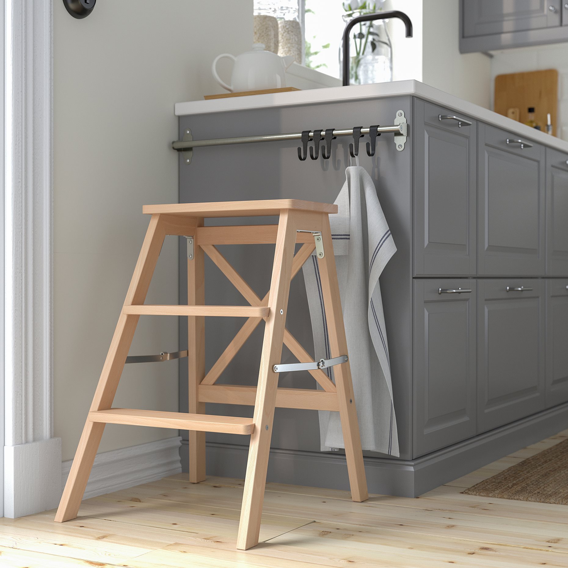 BEKVÄM, stepladder, 3 steps, 901.904.11