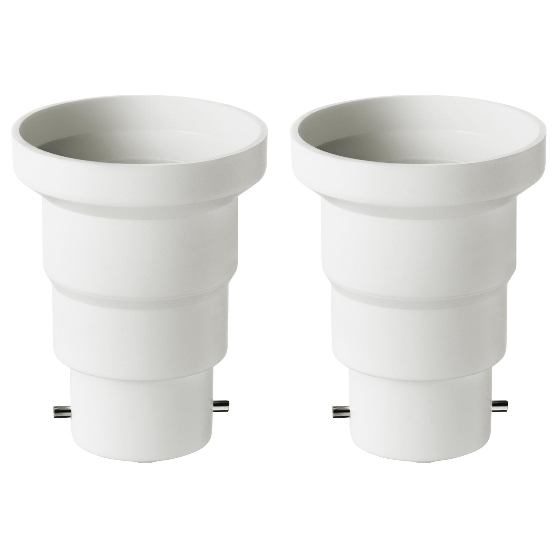 KOPPLA, B22 to E27 bulb converter, 2 pack, 902.956.15