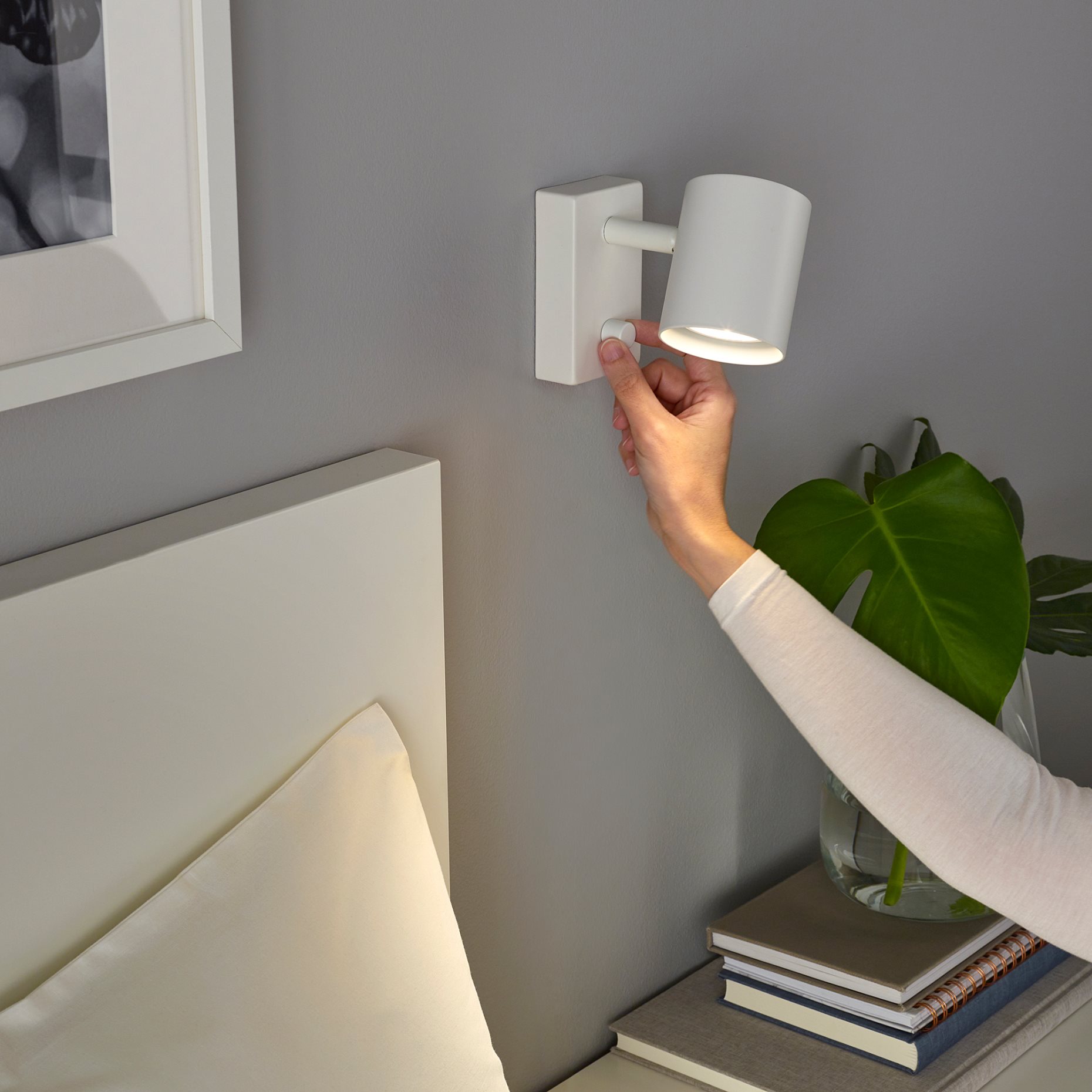 NYMÅNE, wall/reading lamp, wired-in inst, 903.569.63