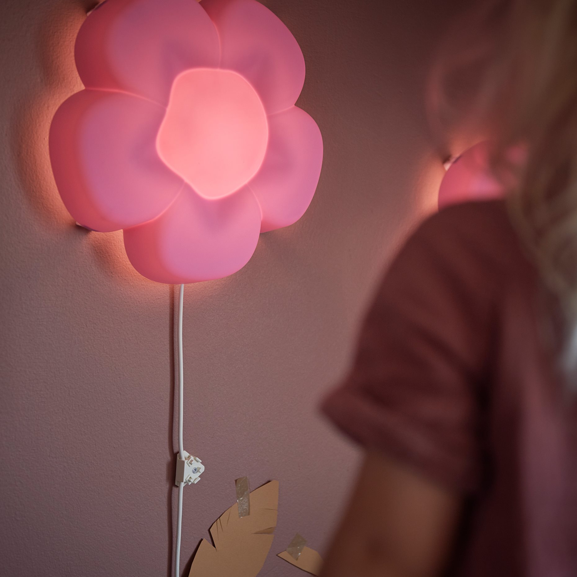 UPPLYST, wall lamp with built-in LED light source, 904.407.83