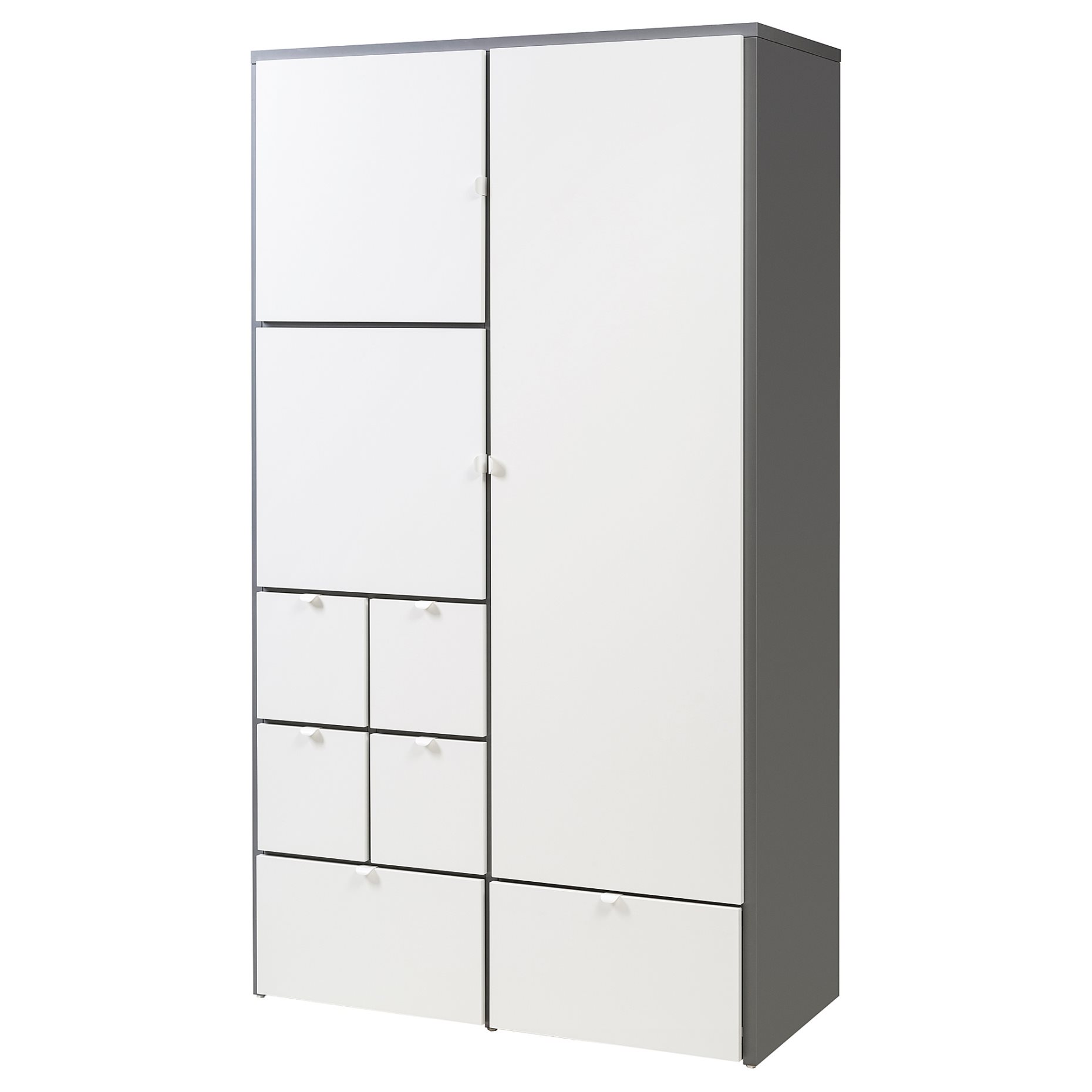 VISTHUS, wardrobe, 122x59x216 cm, 904.934.46