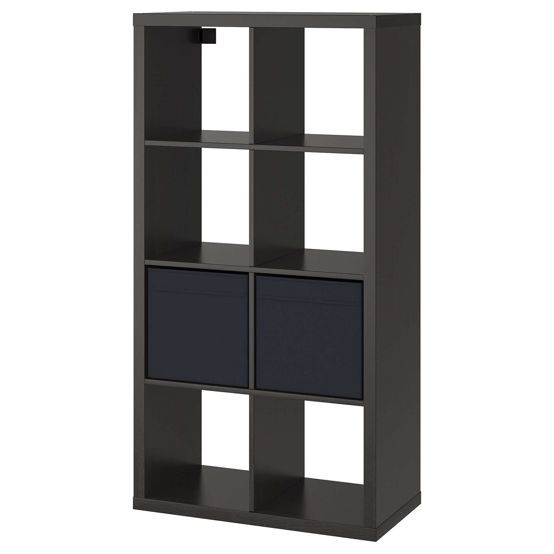 KALLAX, shelving unit with 2 inserts, 990.272.27
