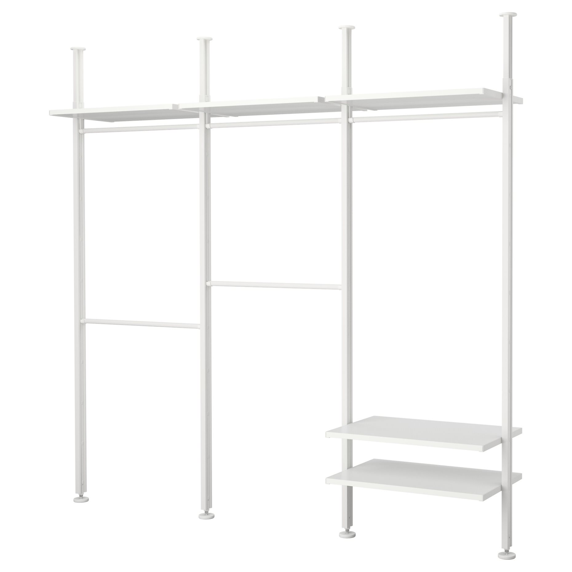 ELVARLI, wardrobe combination, 258x51x222-350 cm, 991.573.70