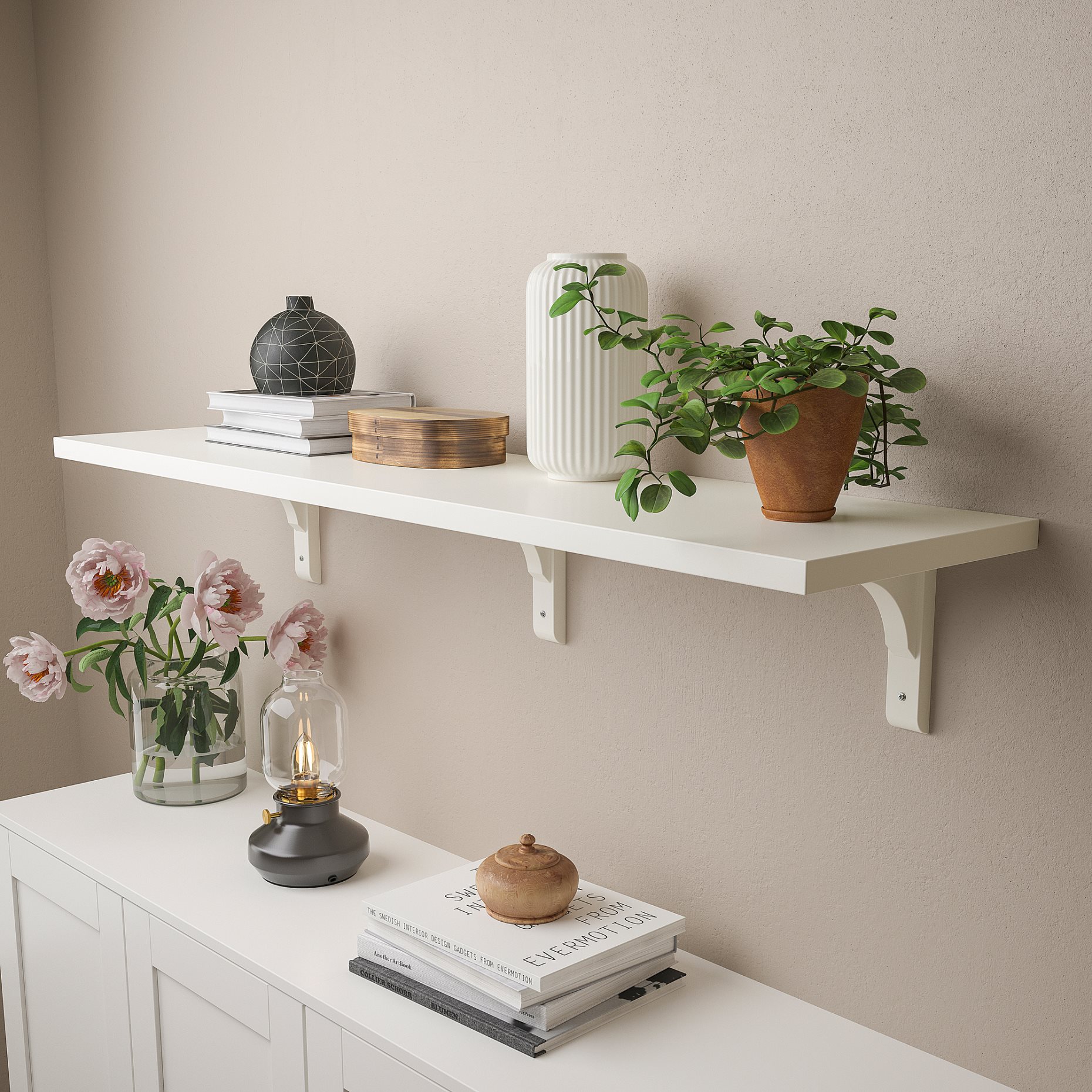 BERGSHULT/RAMSHULT, wall shelf, 992.906.23