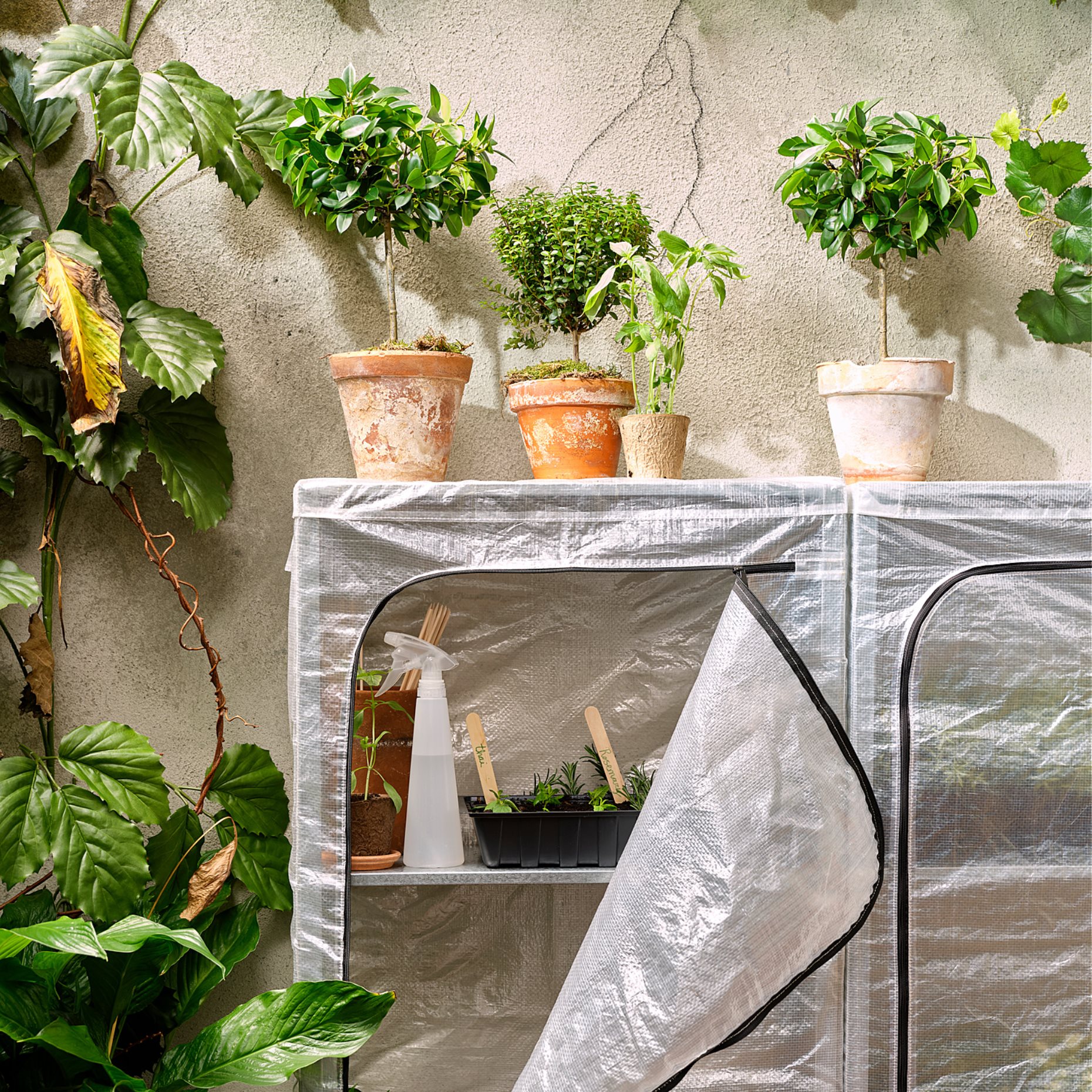 HYLLIS, ραφιέρα με κάλυμμα, 60x27x140 cm, 992.917.45