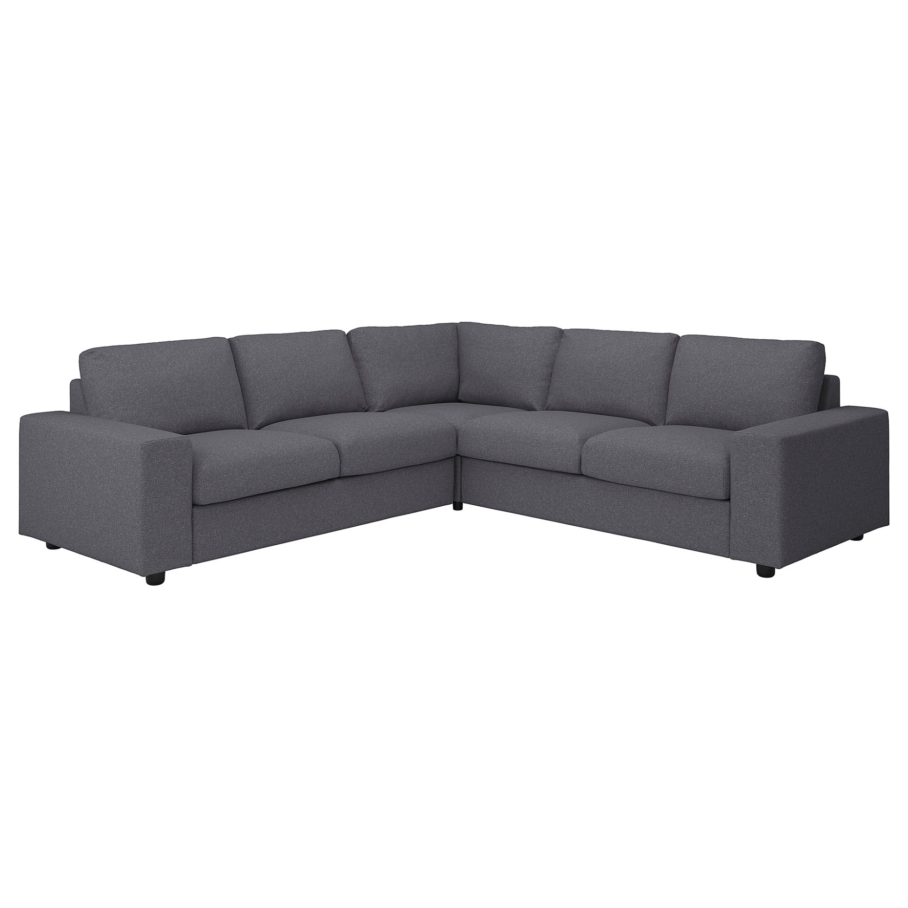 VIMLE, γωνιακός καναπές, 4 θέσεων με πλατιά μπράτσα, 994.017.96