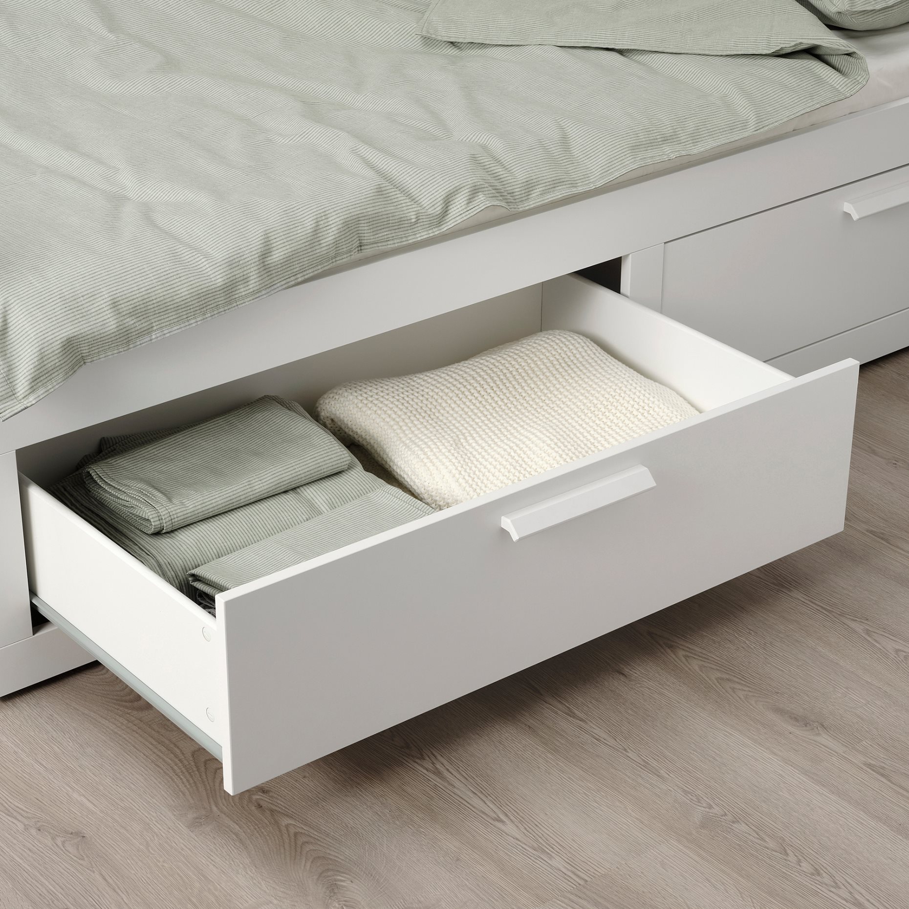 BRIMNES, κρεβάτι επισκέπτη day bed 2 συρτάρια/2 στρώματα, 80x200 cm, 994.945.02
