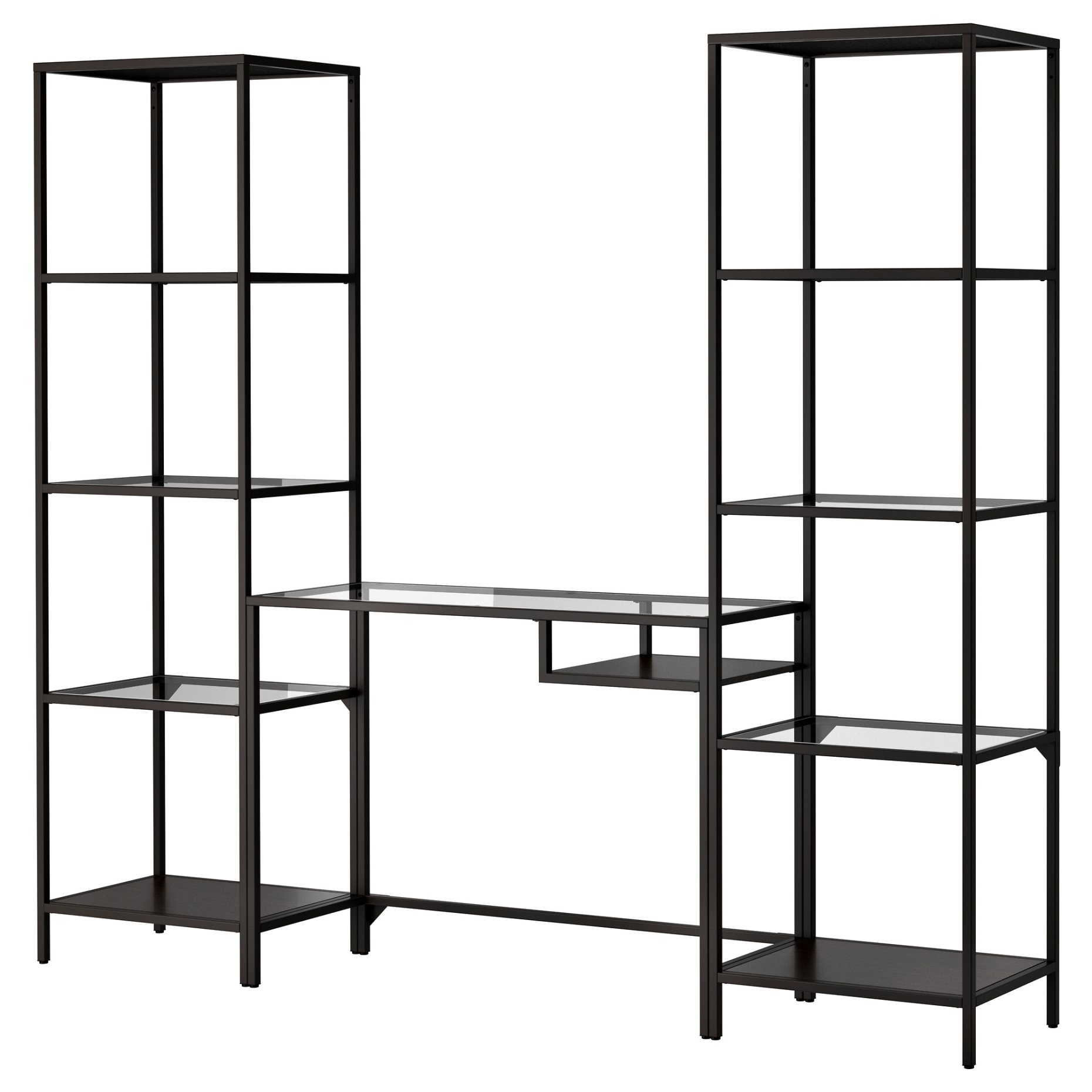 VITTSJÖ, shelving unit with laptop table, 999.026.61