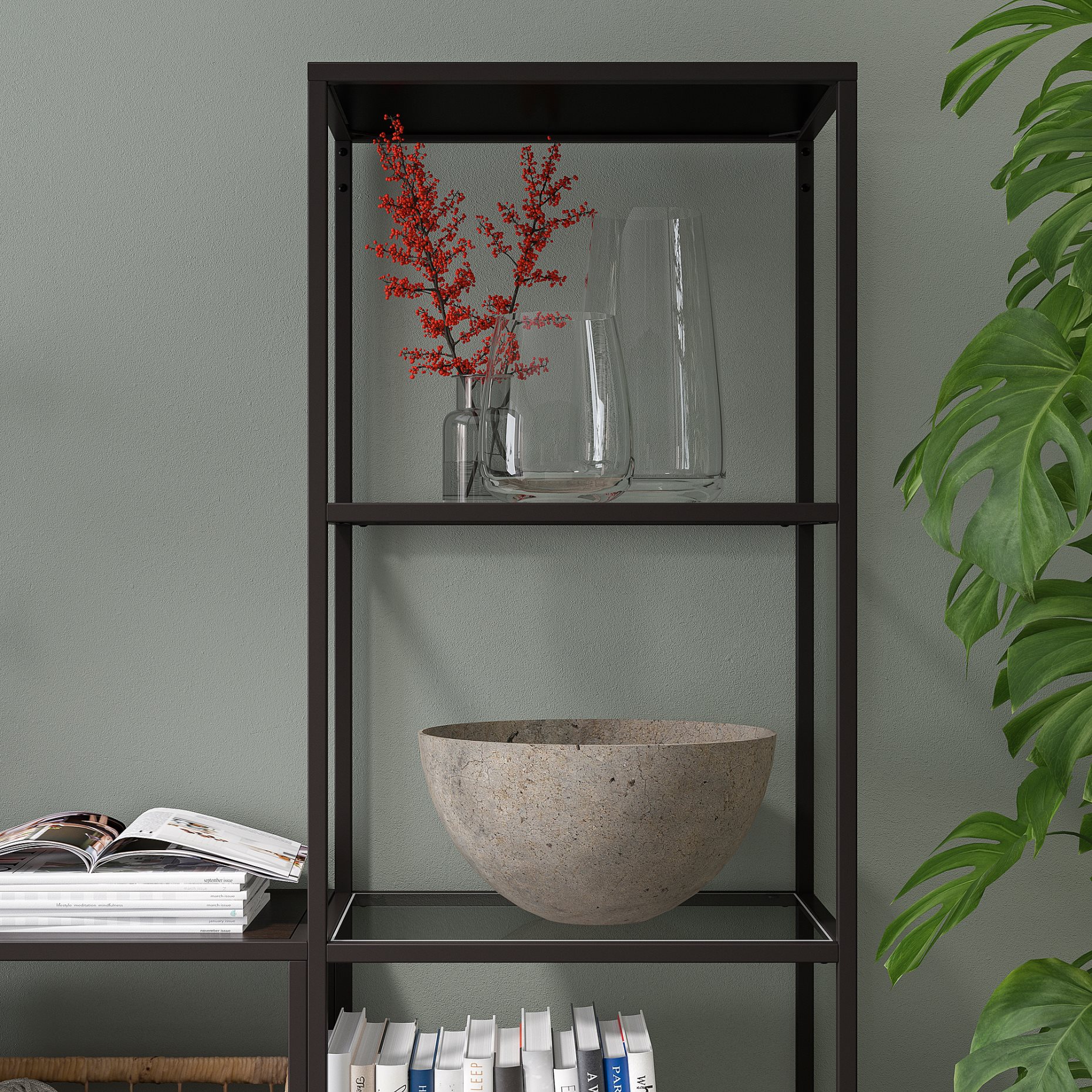 VITTSJÖ, shelving unit with laptop table, 999.026.61