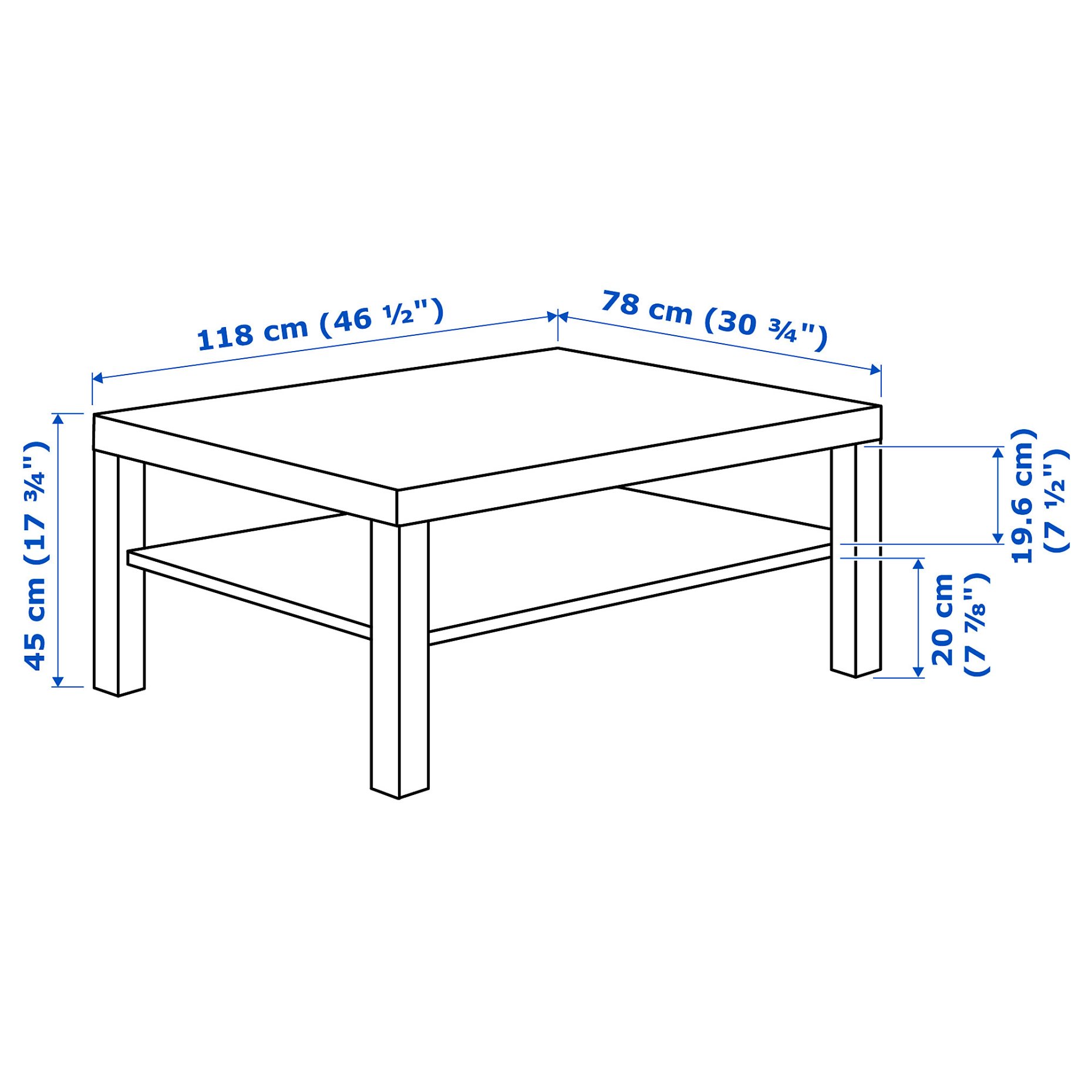 LACK, coffee table, 001.042.91