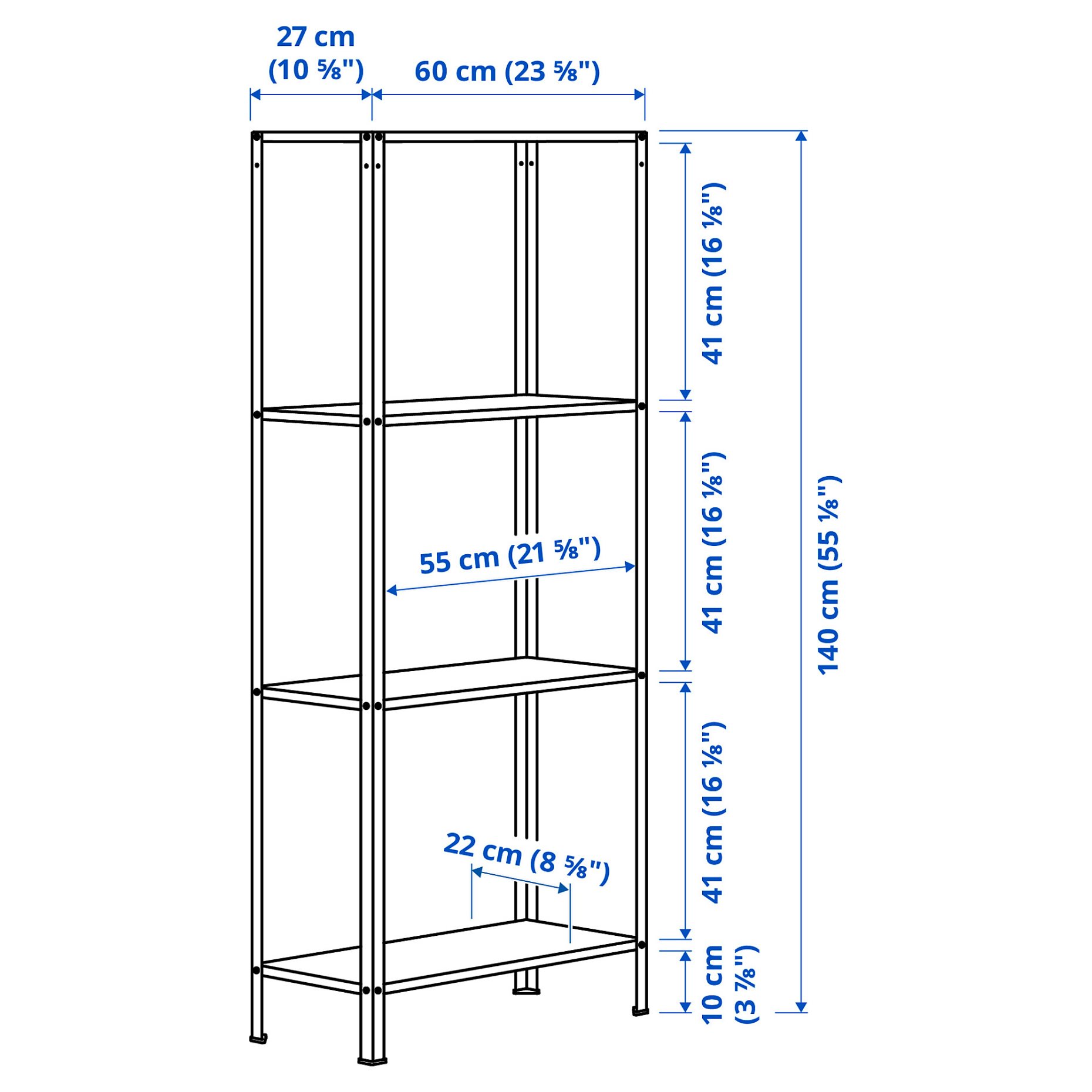 HYLLIS, shelving unit, 002.785.78