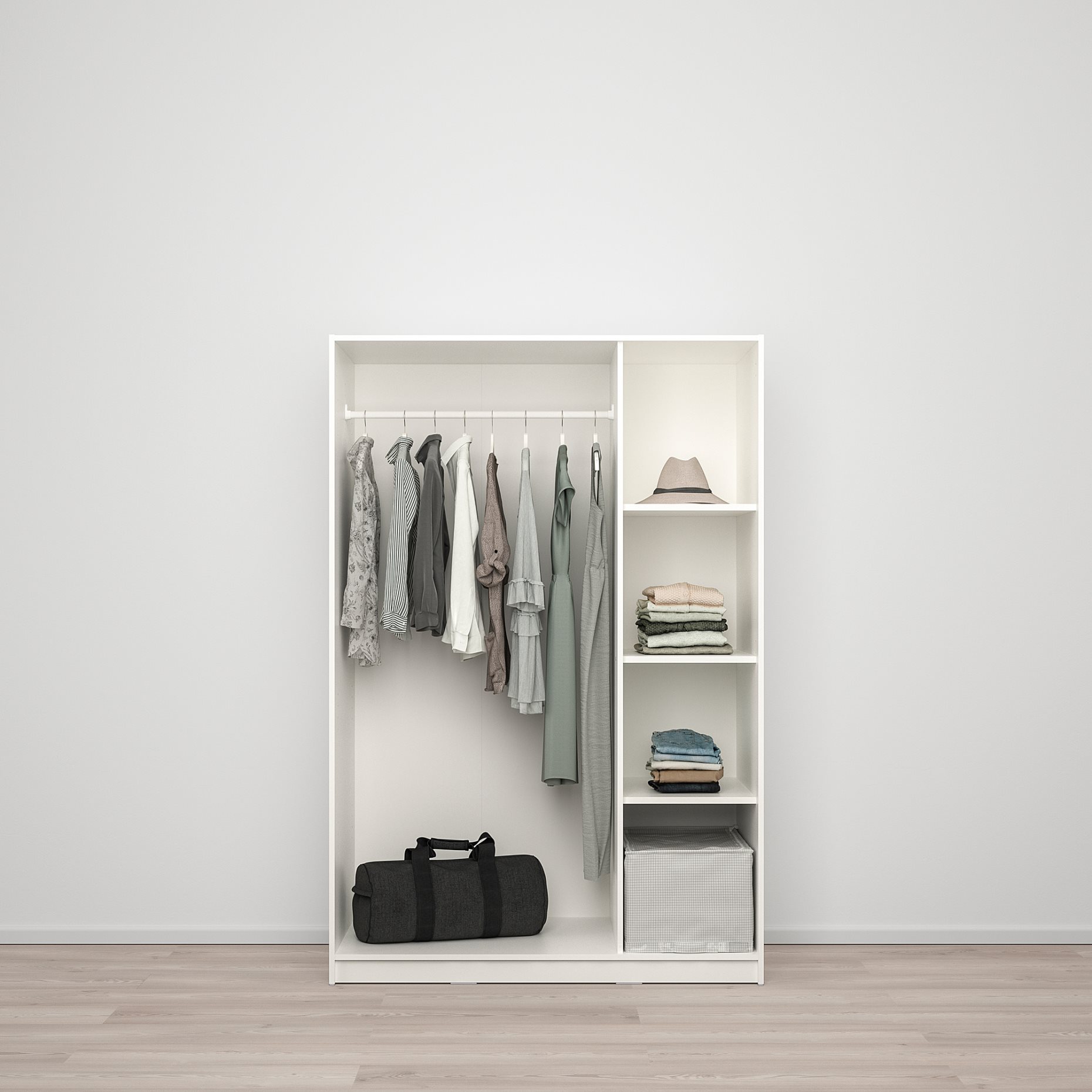 KLEPPSTAD, wardrobe with 3 doors, 004.417.58