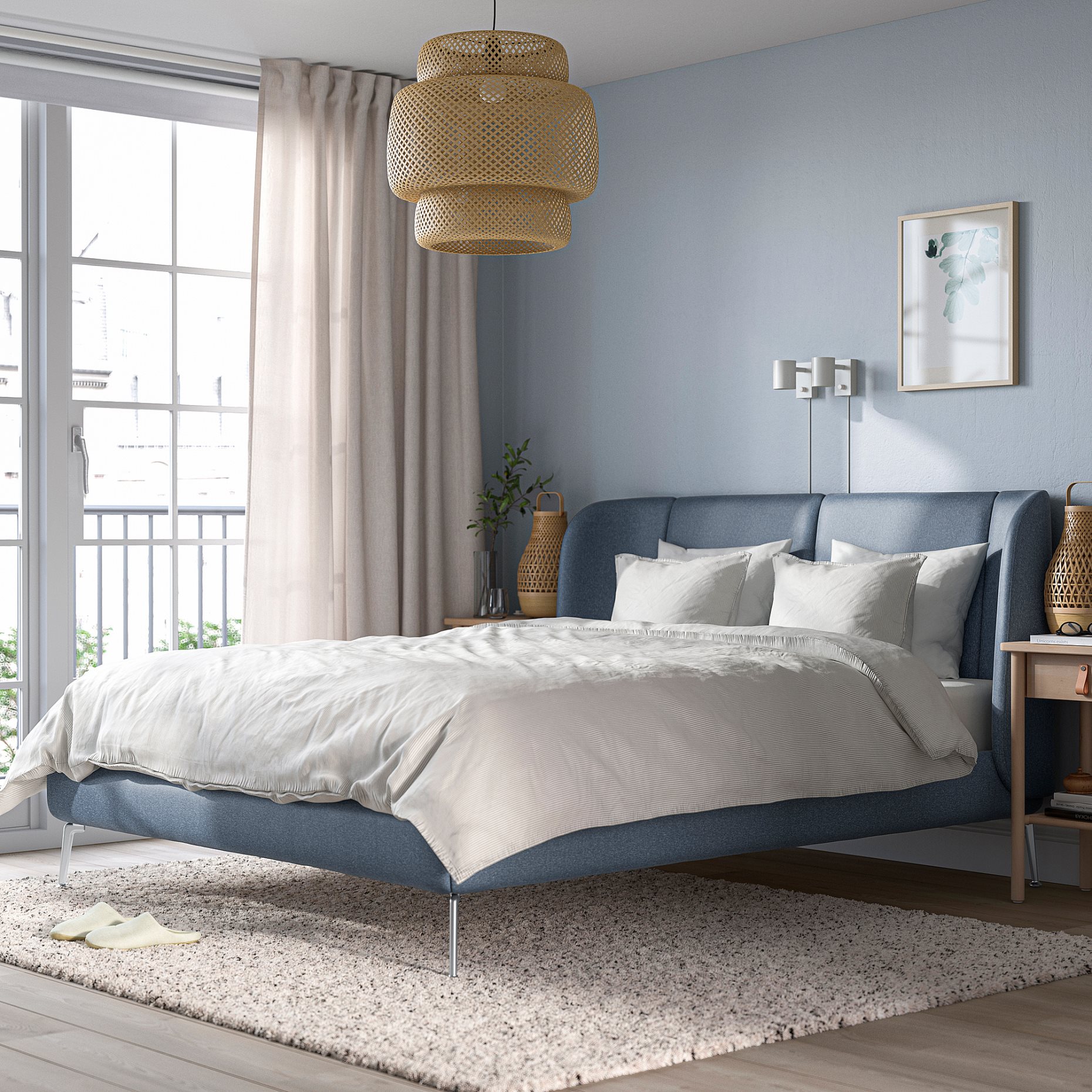 TUFJORD, upholstered bed, 140x200 cm, 004.464.02