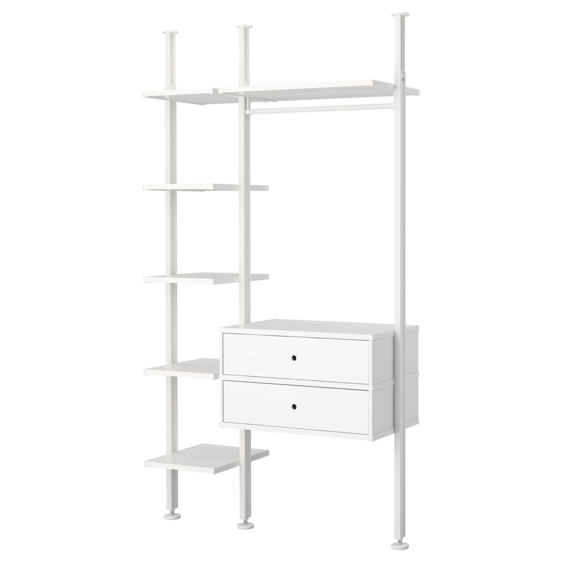 ELVARLI, wardrobe combination, 135x51x222-350 cm, 091.581.52
