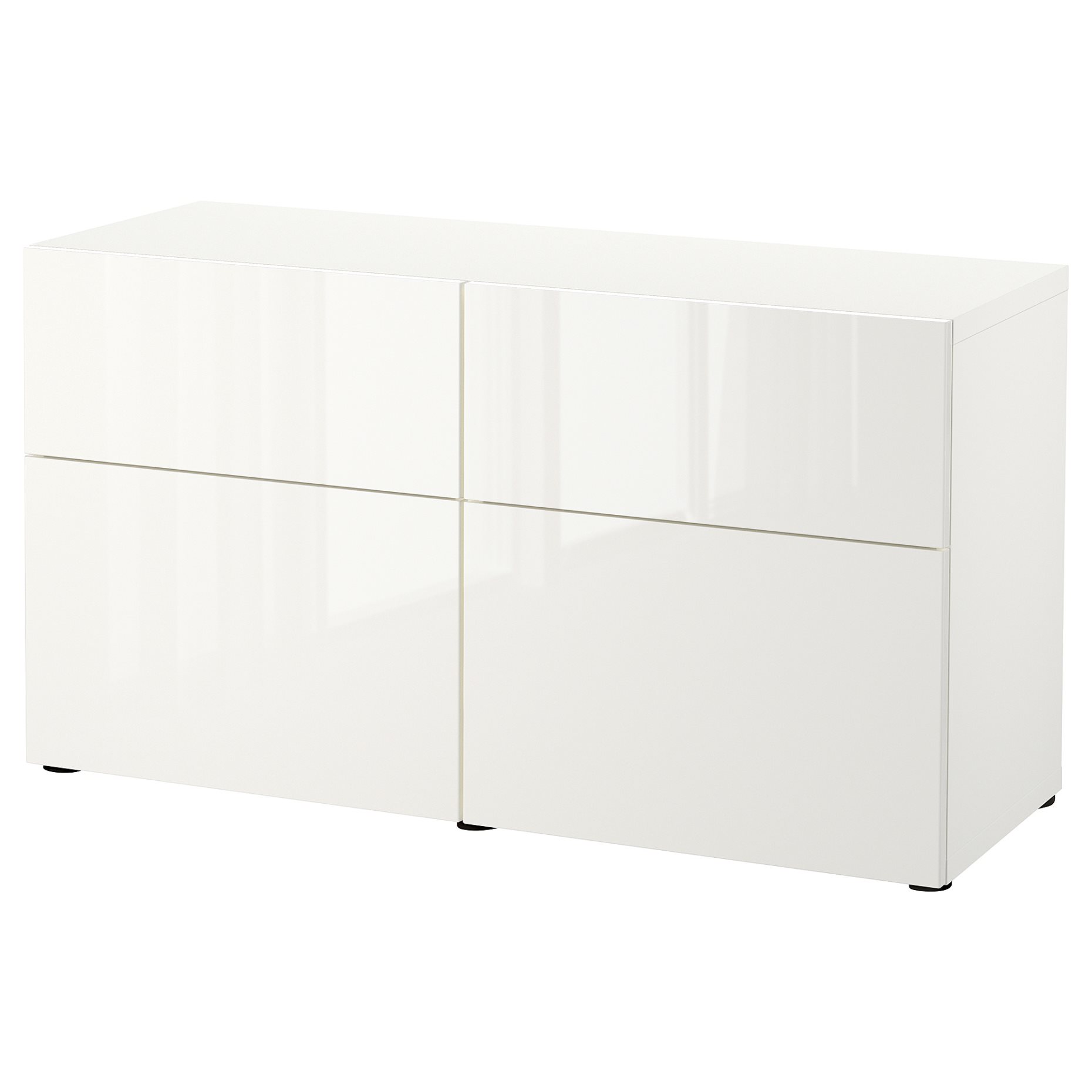 BESTÅ, storage combination with doors/drawers push-open, 120x42x65 cm, 094.126.38