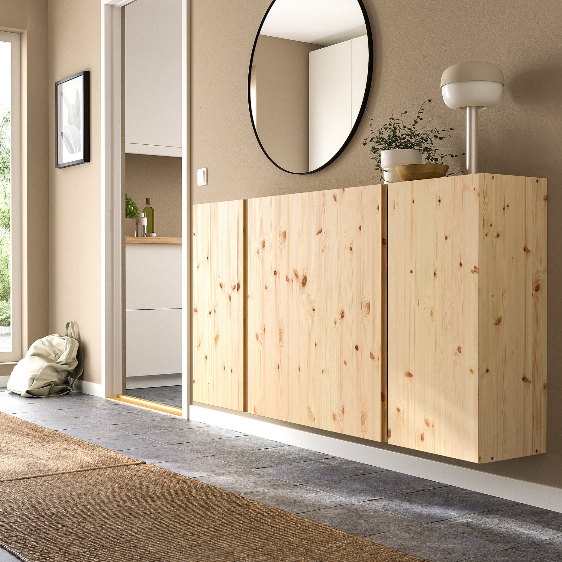 IVAR, wall cabinet with doors, 094.173.82