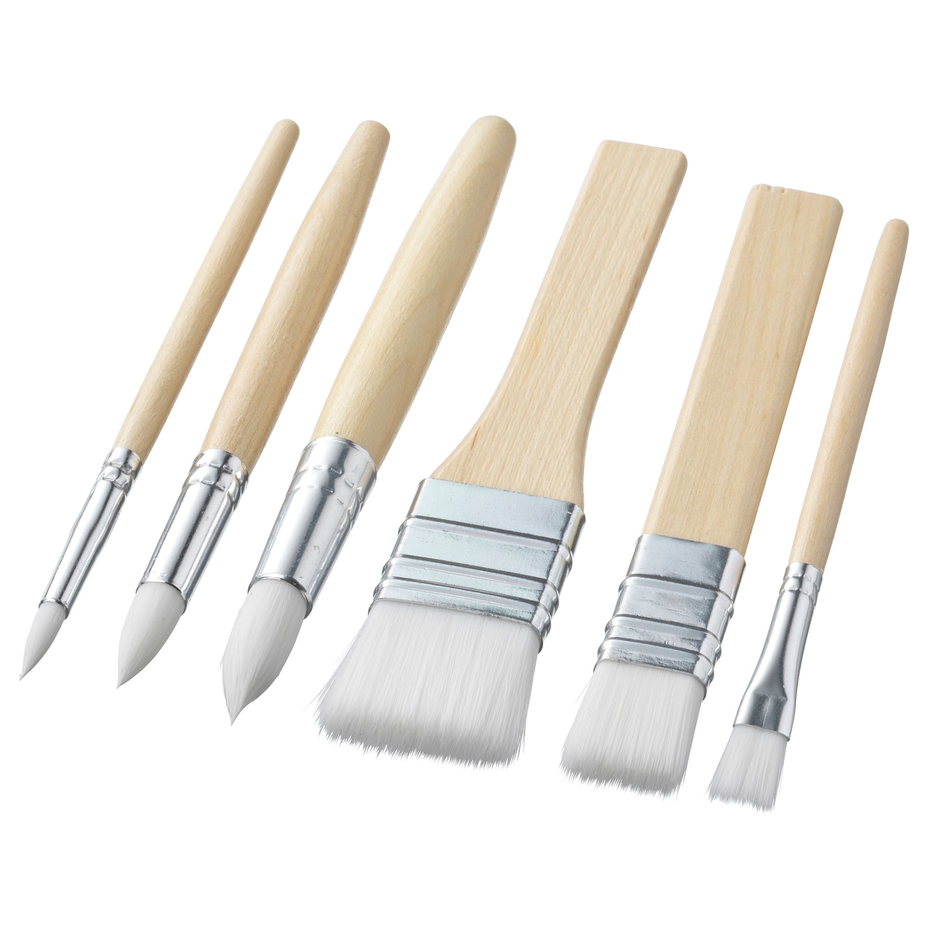 MÅLA, brush, set of 6, 101.933.19