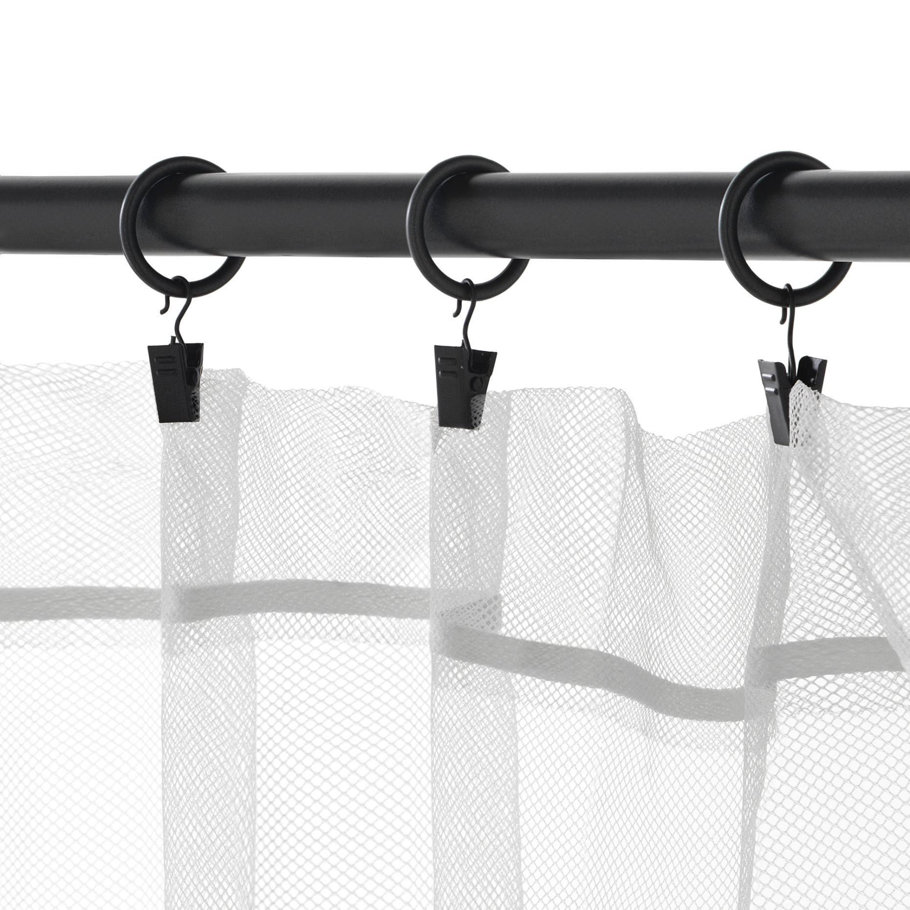 SYRLIG, curtain ring with clip and hook, 102.172.40