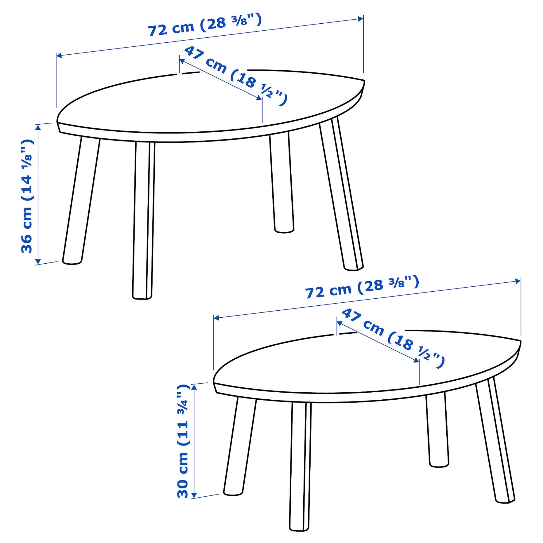 STOCKHOLM, nest of tables, set of 2, 102.397.13