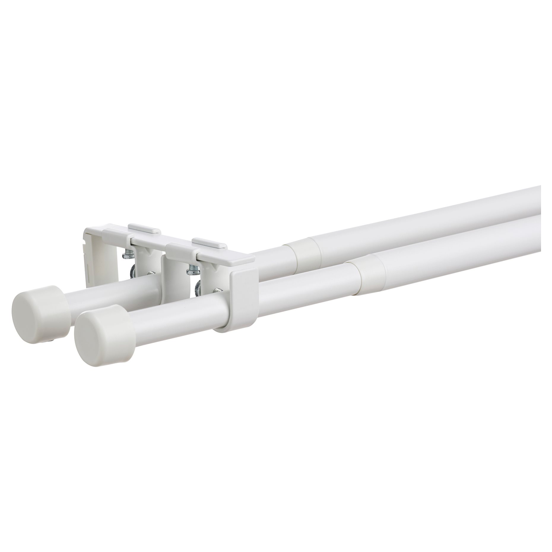 BEKRÄFTA, double curtain rod set, 120-210 cm 19 mm, 104.897.02