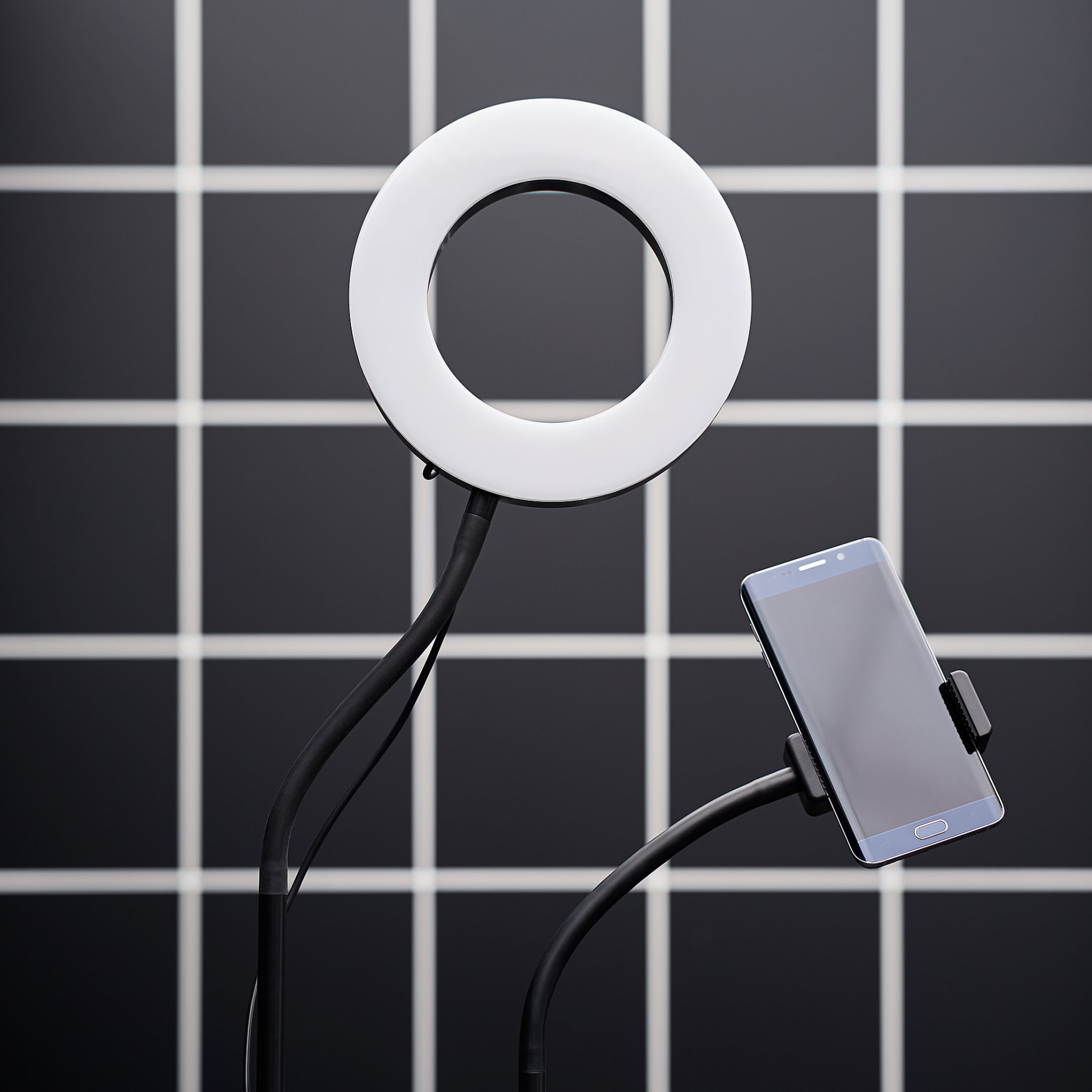 LÅNESPELARE, ring light with phone holder, 105.143.58
