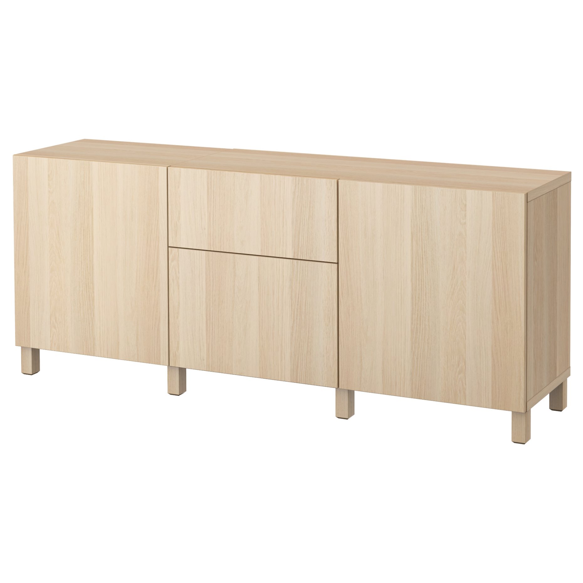 BESTÅ, storage combination with drawers soft-closing, 180x42x74 cm, 191.956.39