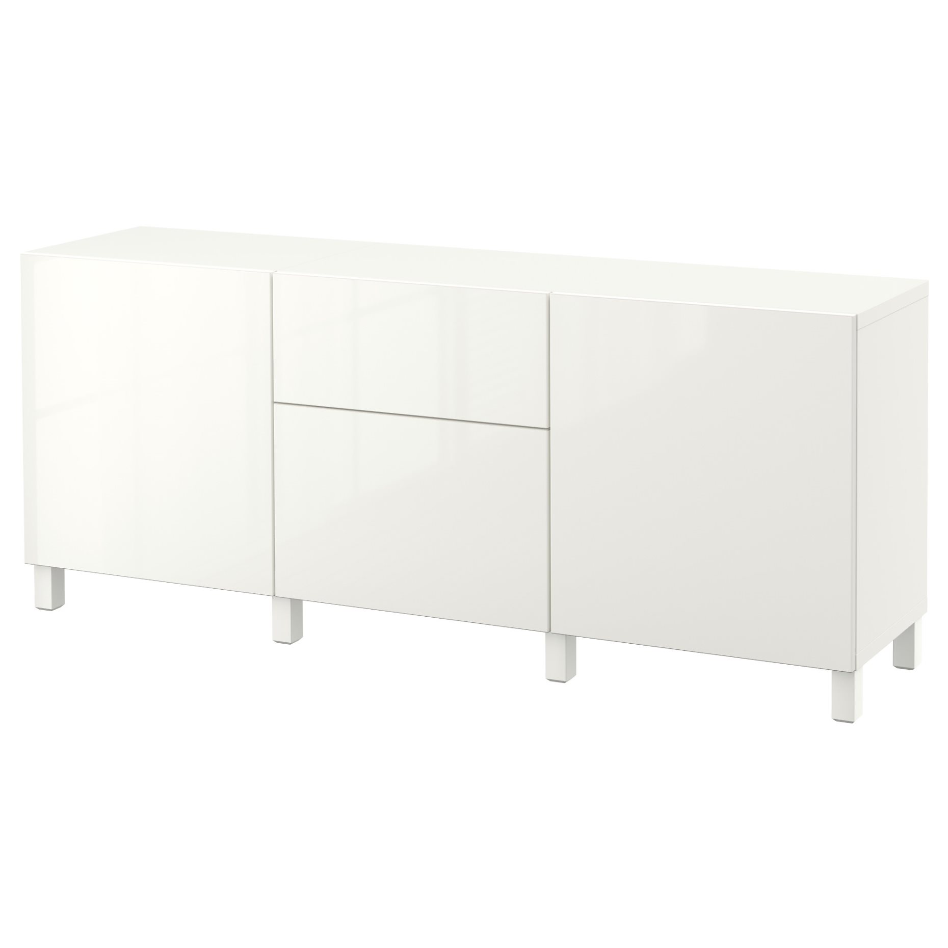 BESTÅ, storage combination with drawers soft-closing, 180x42x74 cm, 191.956.63
