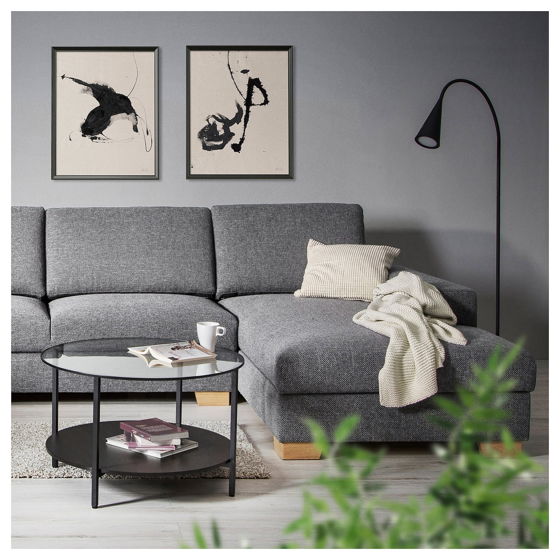 SÖRVALLEN, 4-seat sofa with chaise longue/right, 293.147.88