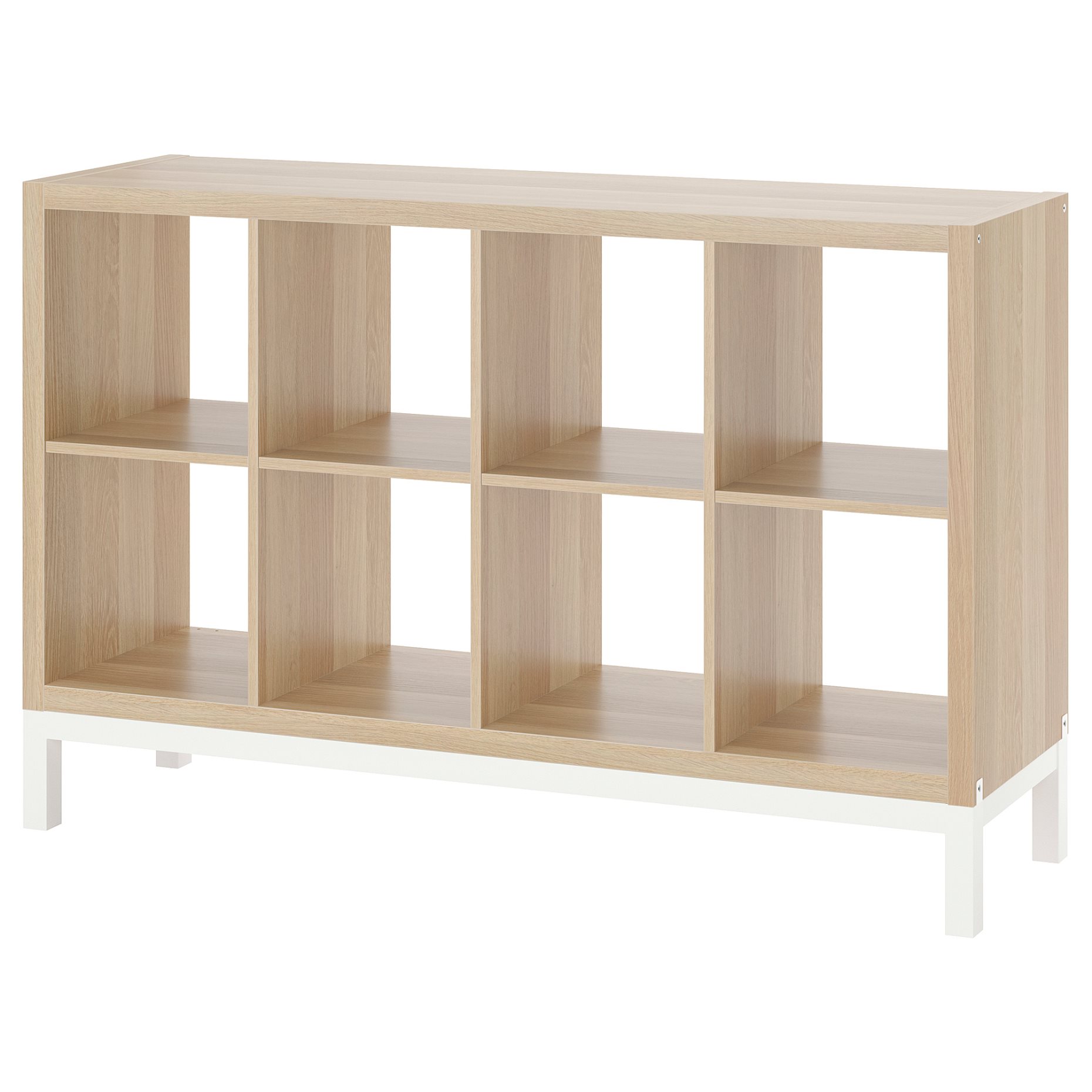 KALLAX, shelving unit with underframe, 147x94 cm, 394.426.86