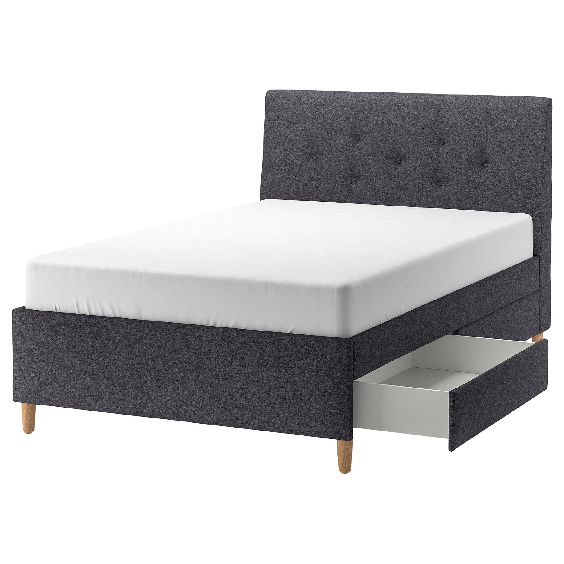 IDANÄS, upholstered storage bed, 140x200 cm, 404.471.69