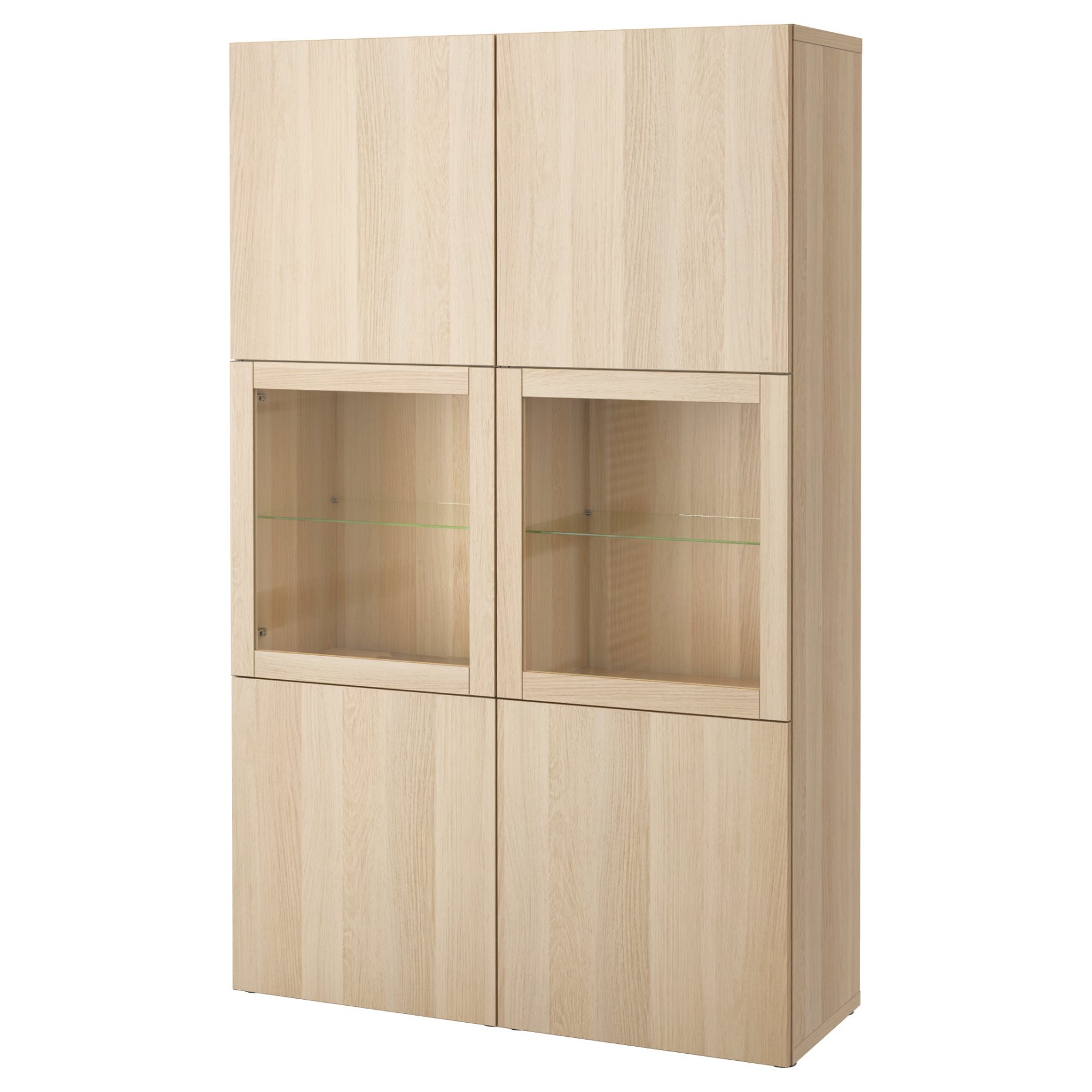 BESTÅ, storage combination w glass doors,, 120x42x193 cm, 490.898.16