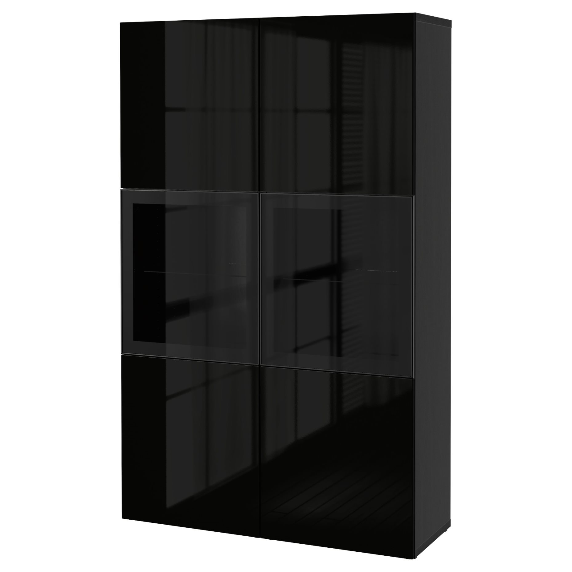 BESTÅ, storage combination w glass doors,, 120x42x193 cm, 590.594.61