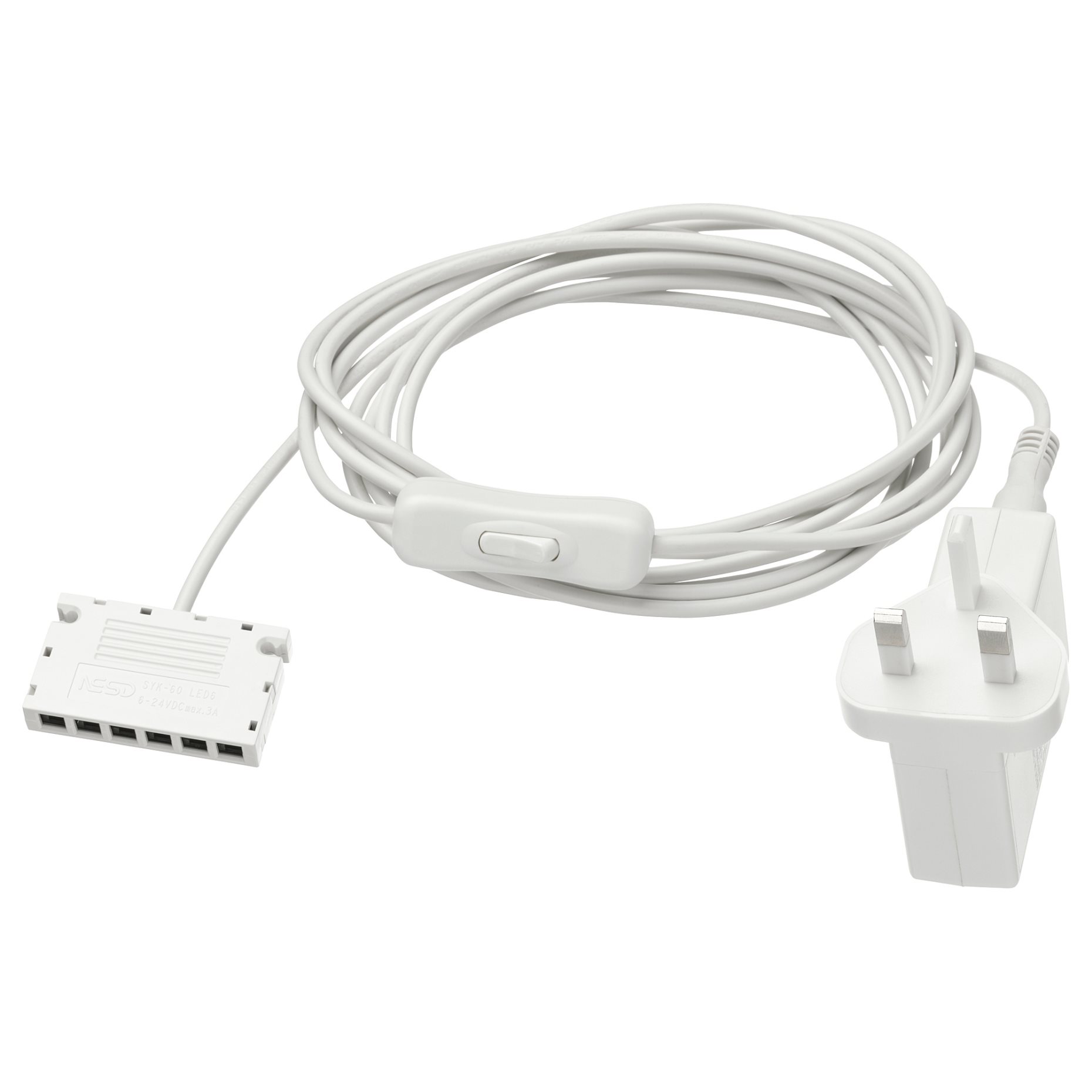 ANSLUTA, μετασχηματιστής LED με καλώδιο, 19 W, 704.058.65