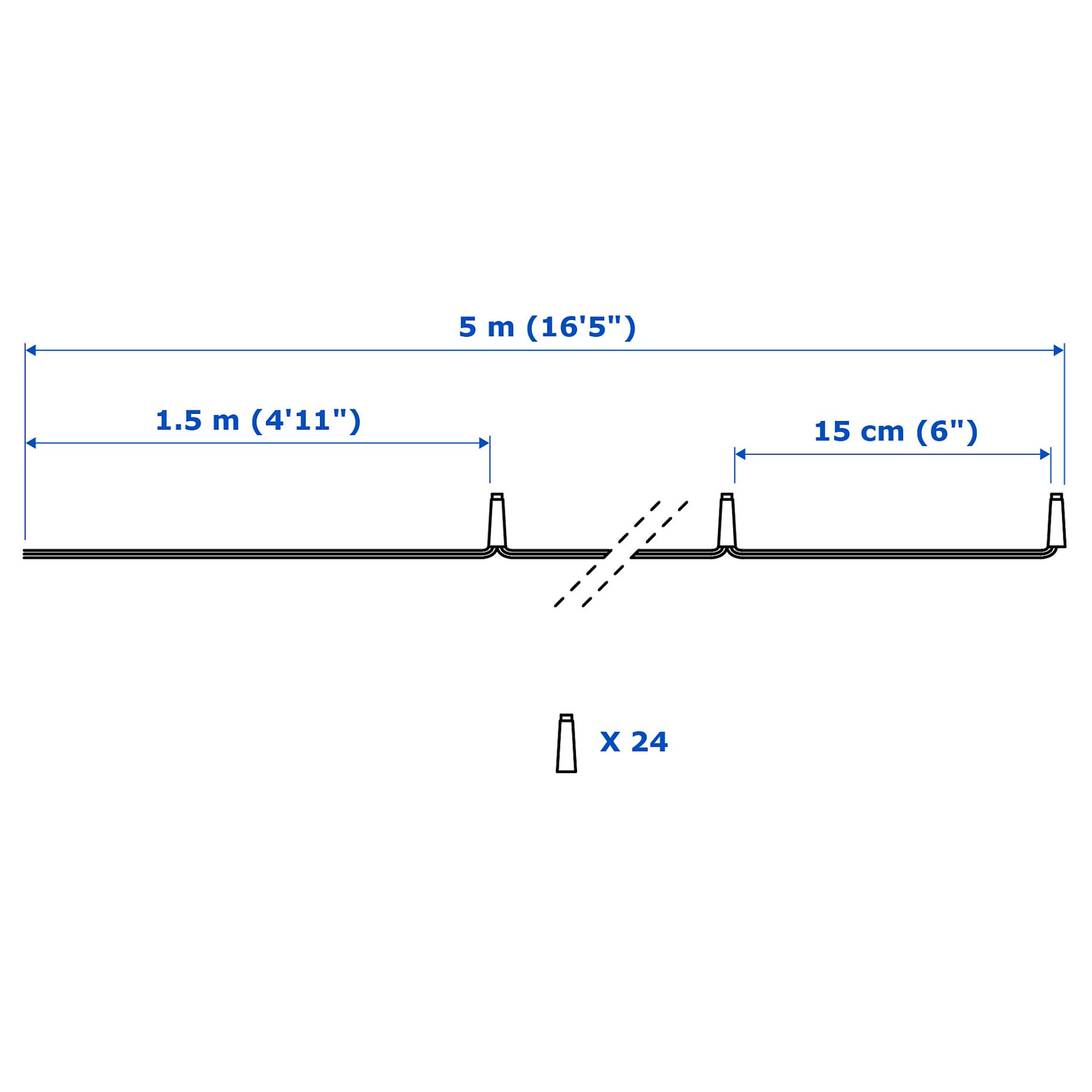 LEDFYR, LED lighting chain with 24 lights, indoor, 704.210.16